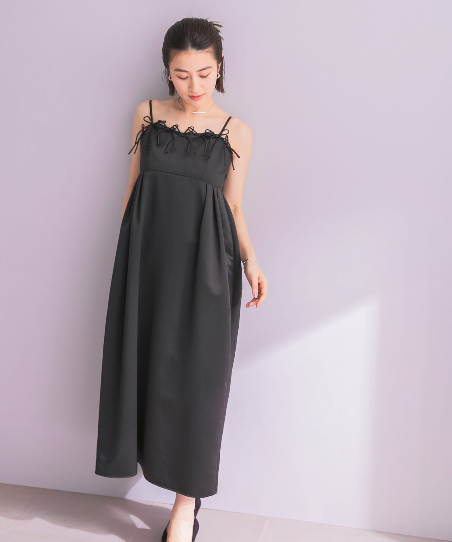 URBAN RESEARCH ROSSO「ANDRESD　RIBBONS DRESS&times;SHEER TOPS」|ワンピース|