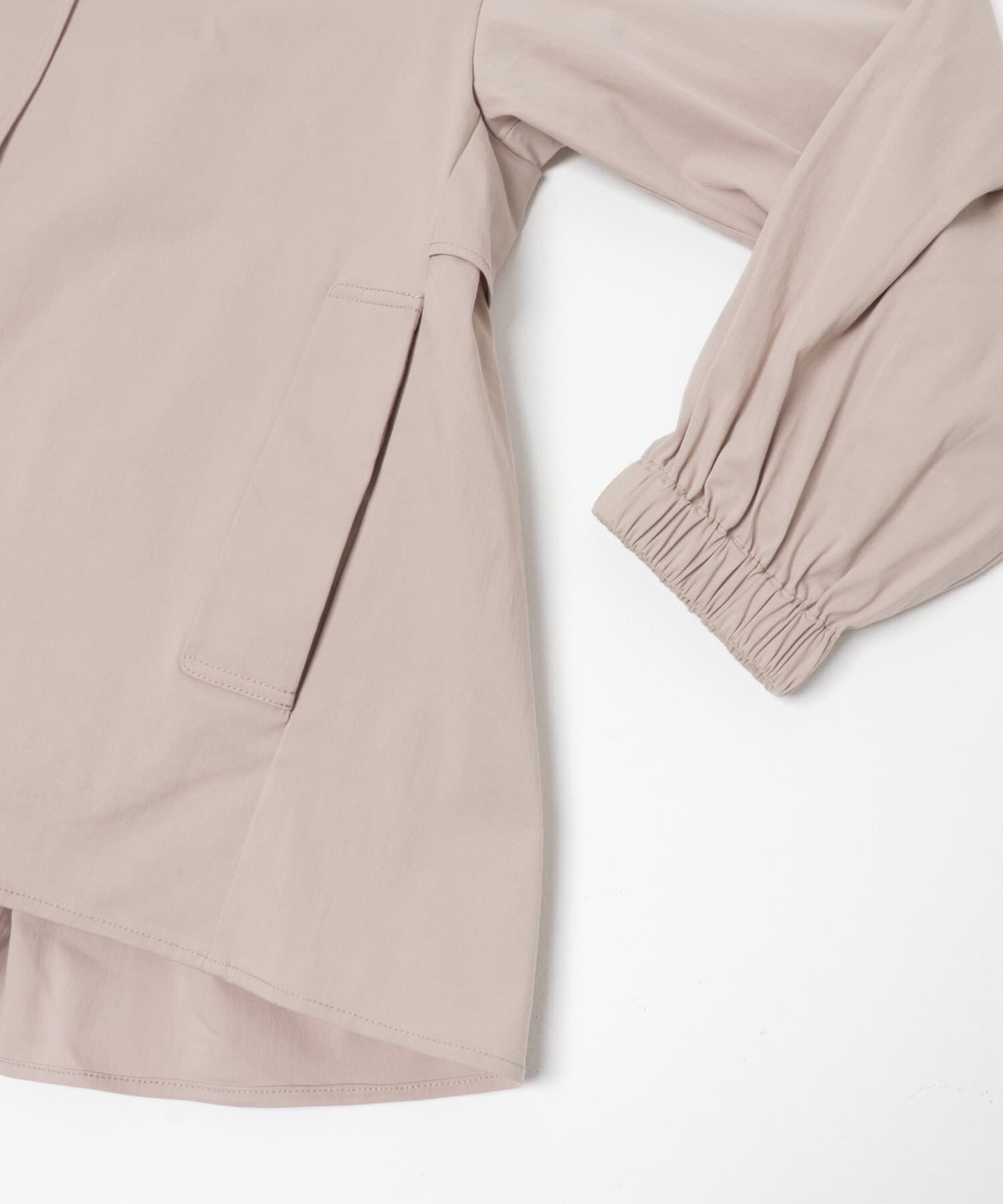 URBAN RESEARCH DOORS「撥水バックギャザーフードジャケット」|ノーカラーコート|