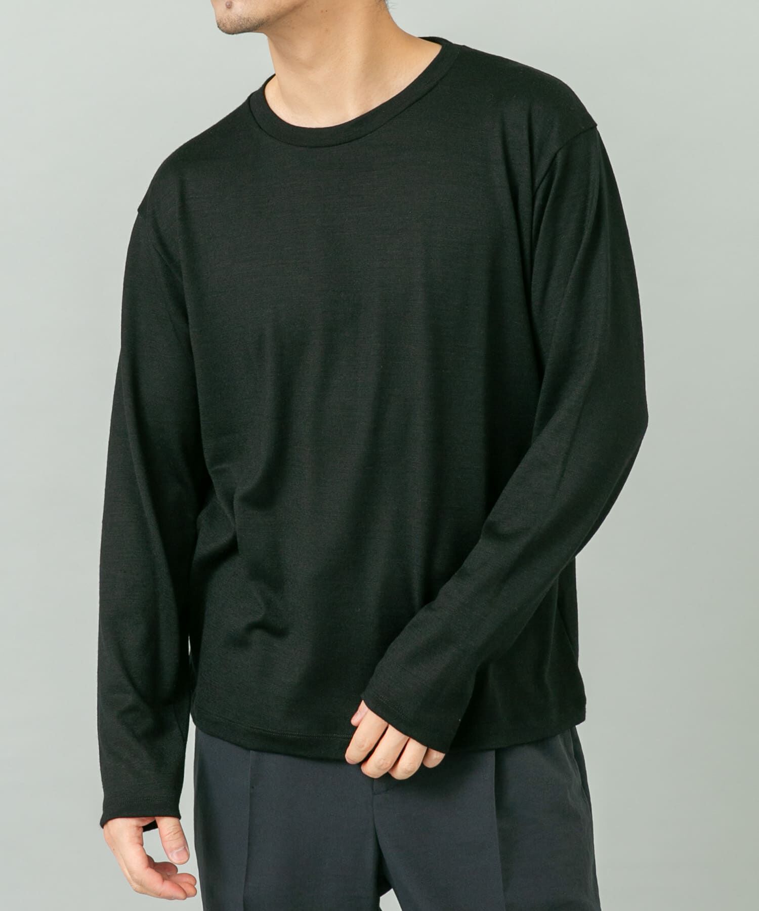 URBAN RESEARCH ROSSO「『XLサイズあり』ハイクオリティウールロンT」|Tシャツ・カットソー|