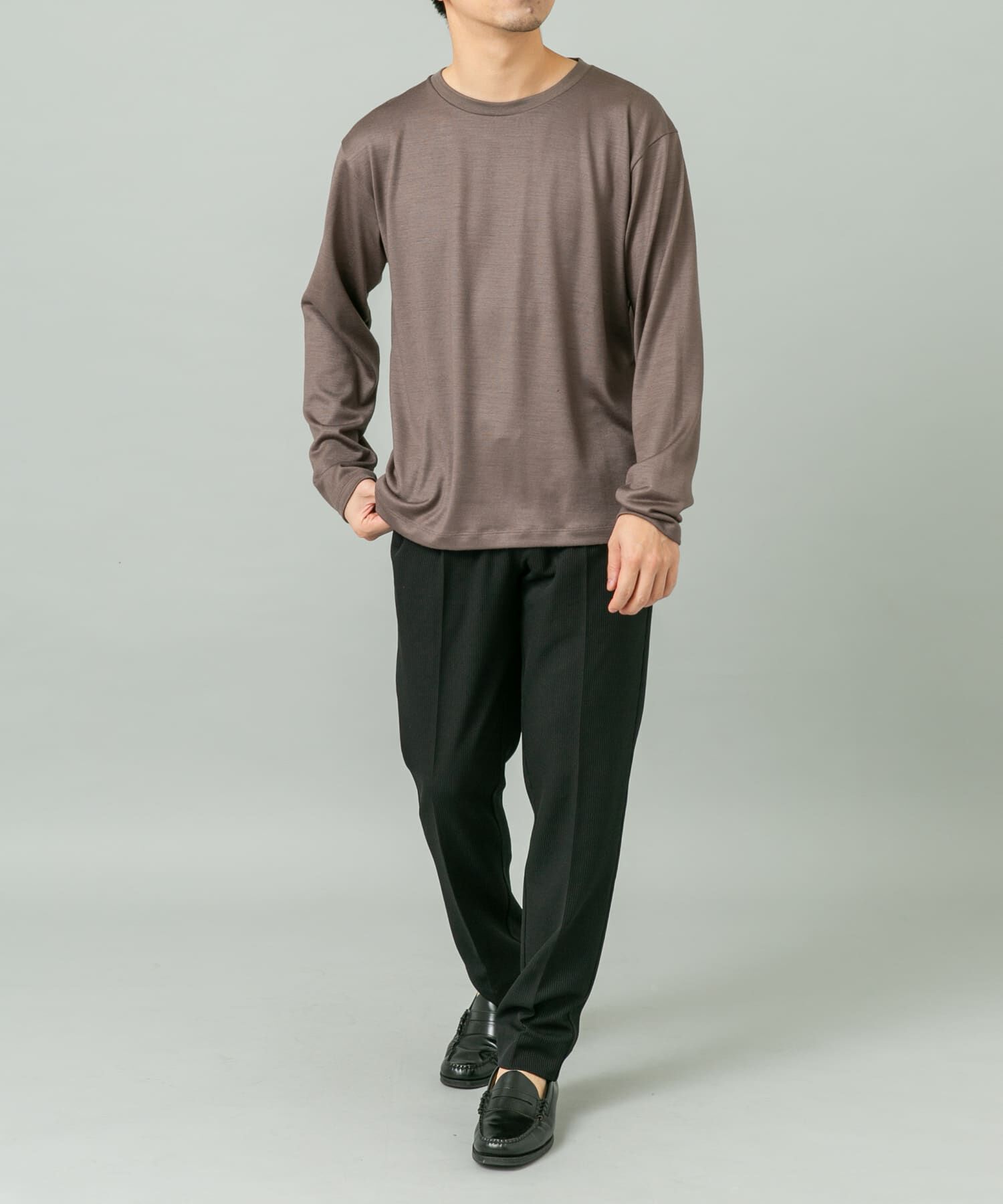 URBAN RESEARCH ROSSO「『XLサイズあり』ハイクオリティウールロンT」|Tシャツ・カットソー|