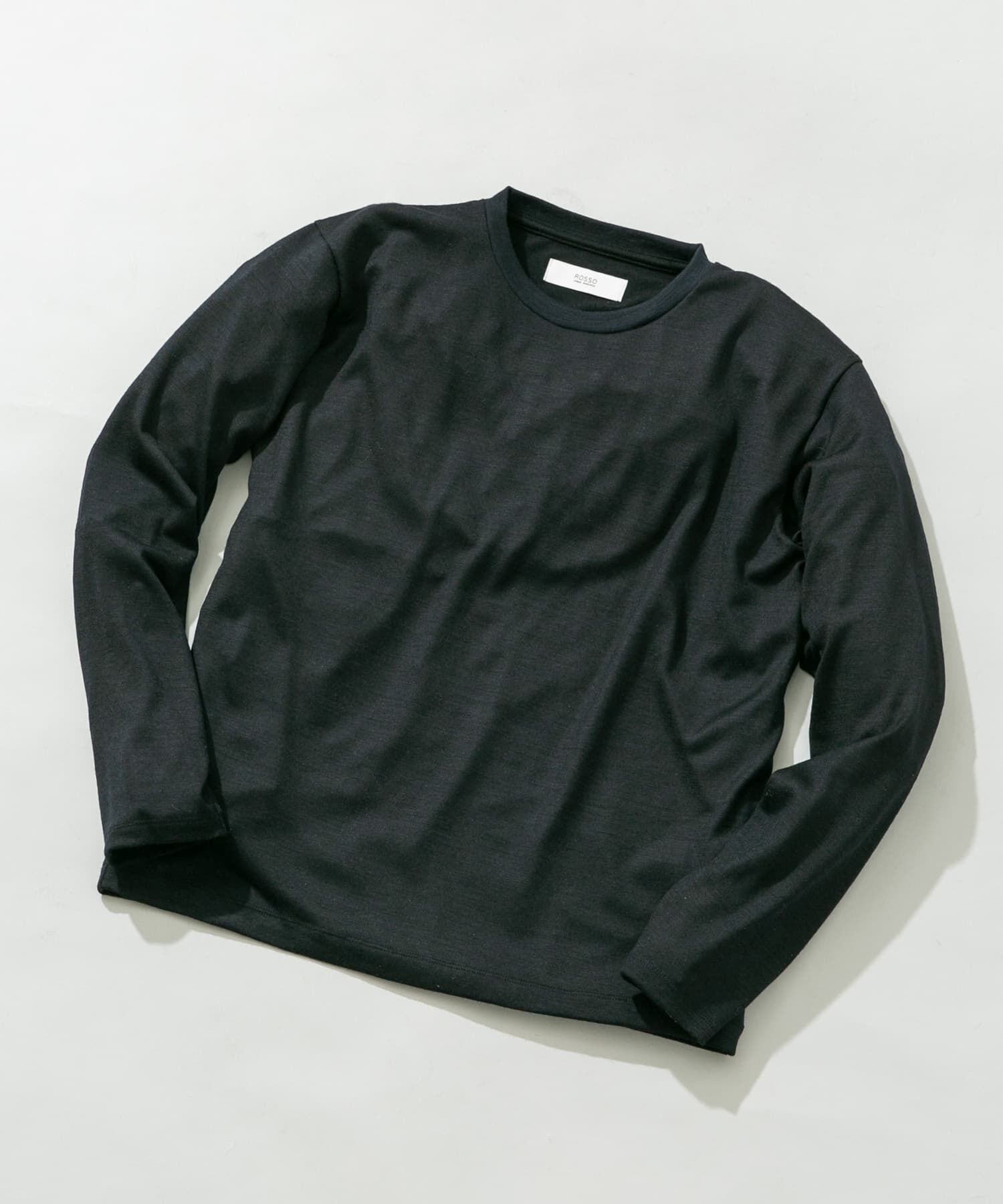 URBAN RESEARCH ROSSO「『XLサイズあり』ハイクオリティウールロンT」|Tシャツ・カットソー|ネイビー