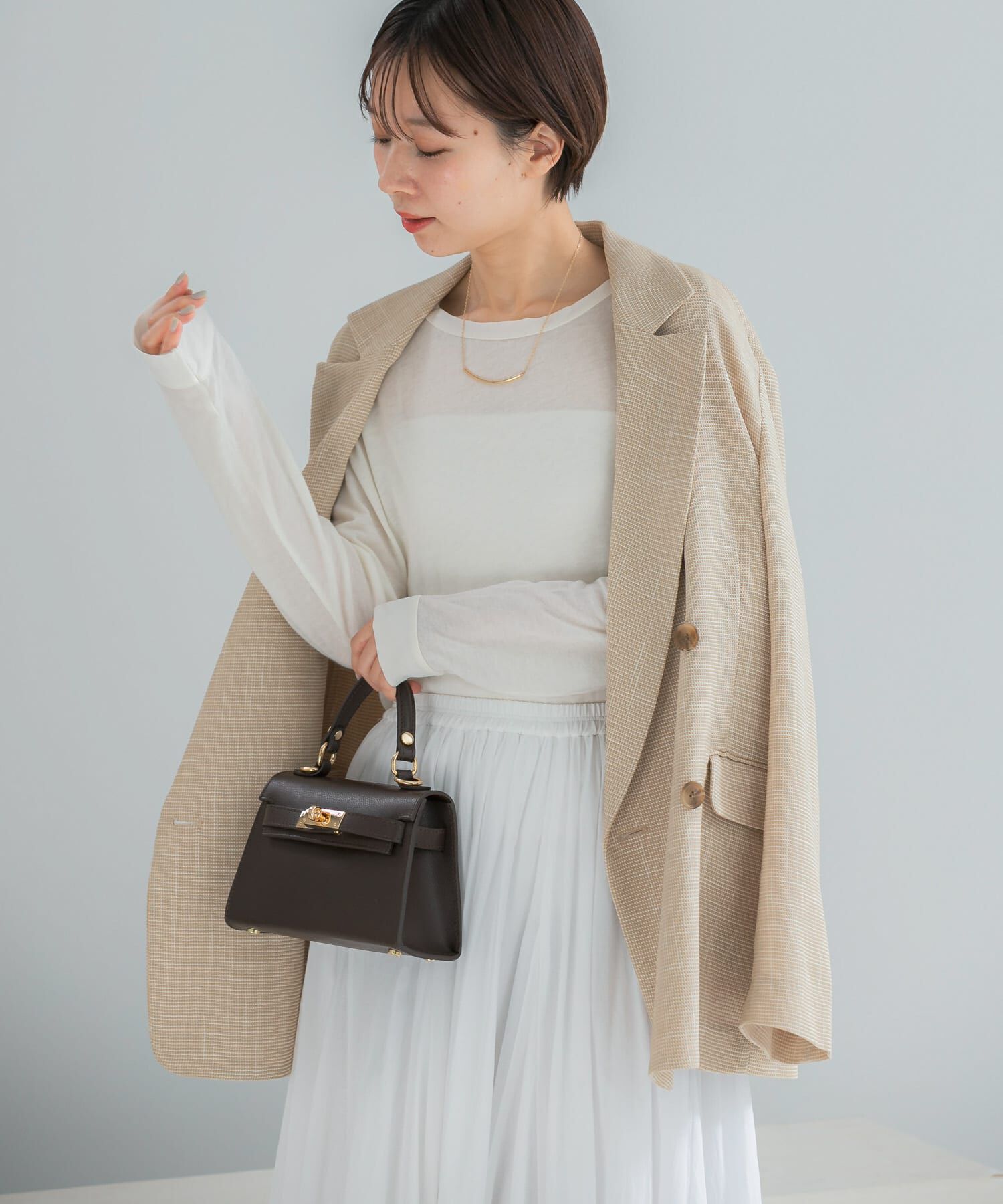 URBAN RESEARCH ROSSO「シルク混ドッキングカットソー」|Tシャツ・カットソー|