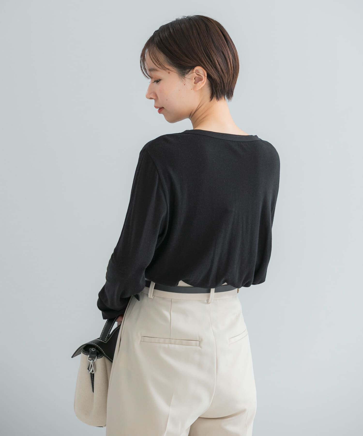 URBAN RESEARCH ROSSO「シルク混ドッキングカットソー」|Tシャツ・カットソー|