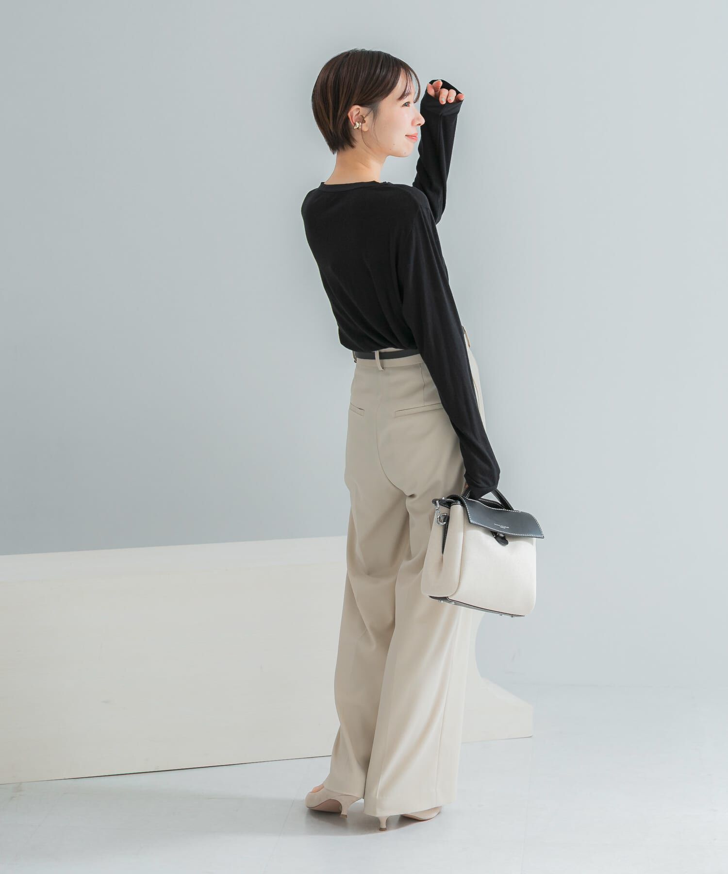 URBAN RESEARCH ROSSO「シルク混ドッキングカットソー」|Tシャツ・カットソー|