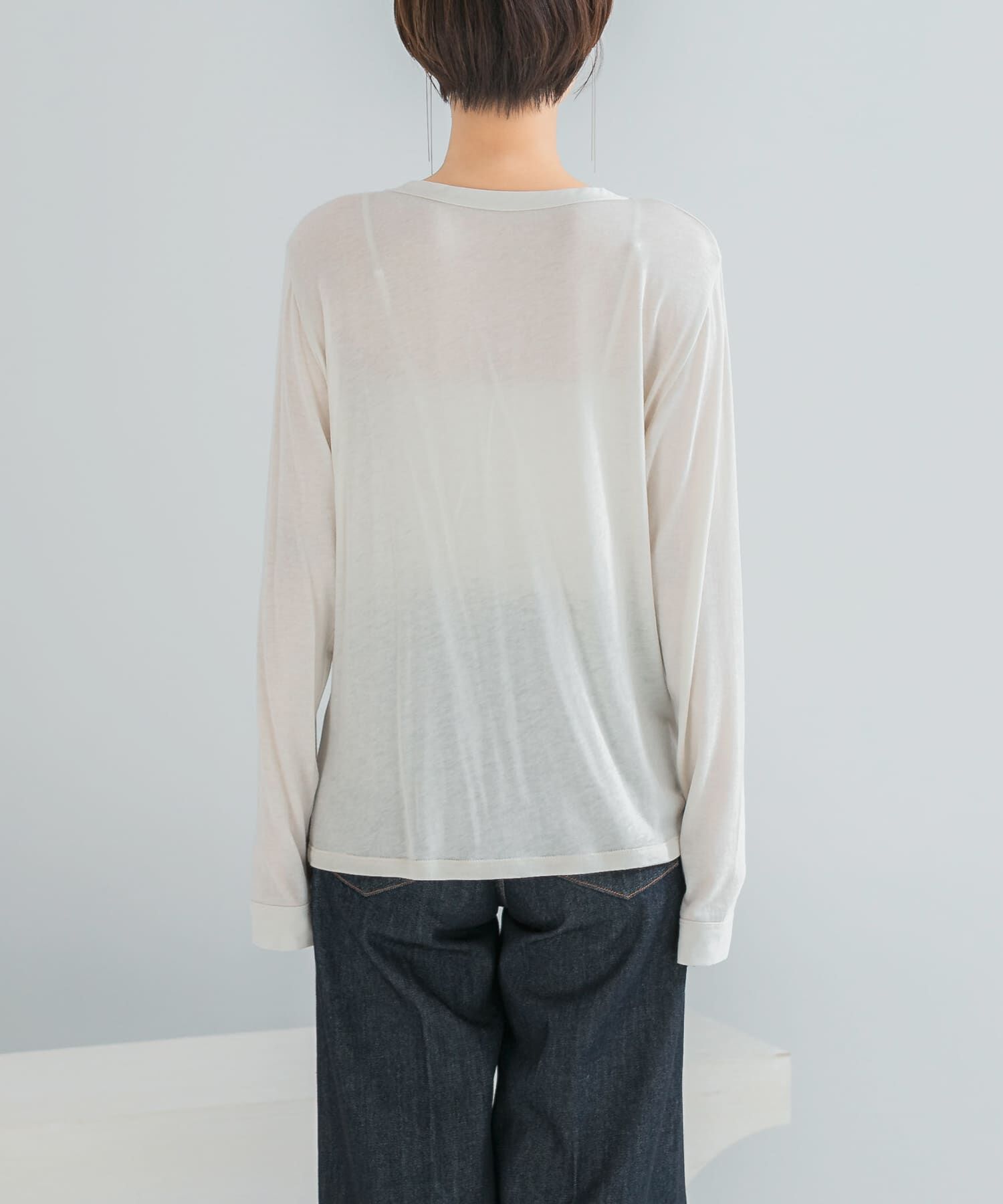 URBAN RESEARCH ROSSO「シルク混ドッキングカットソー」|Tシャツ・カットソー|