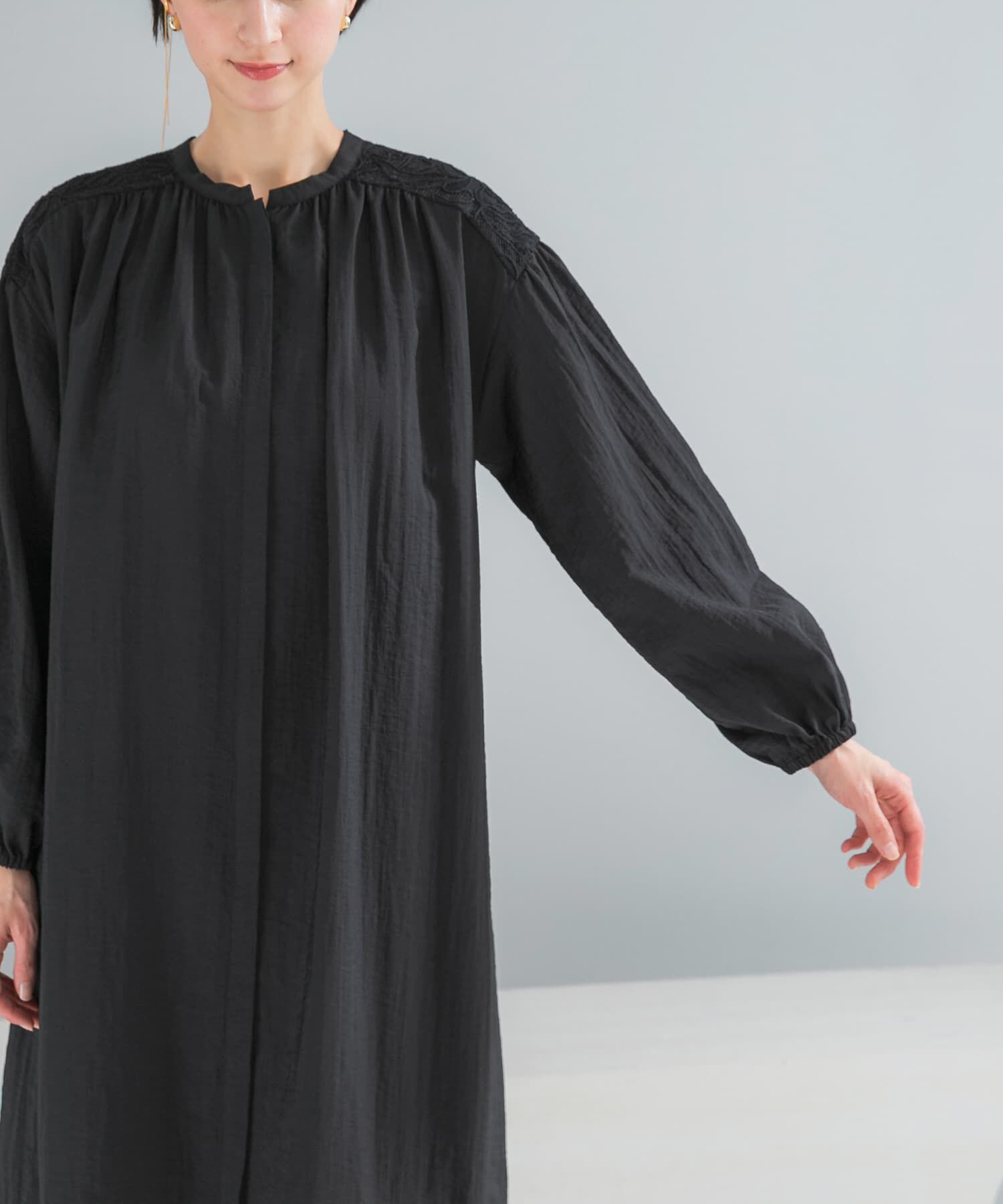 URBAN RESEARCH ROSSO「レース切り替えガウンワンピース」|ワンピース|