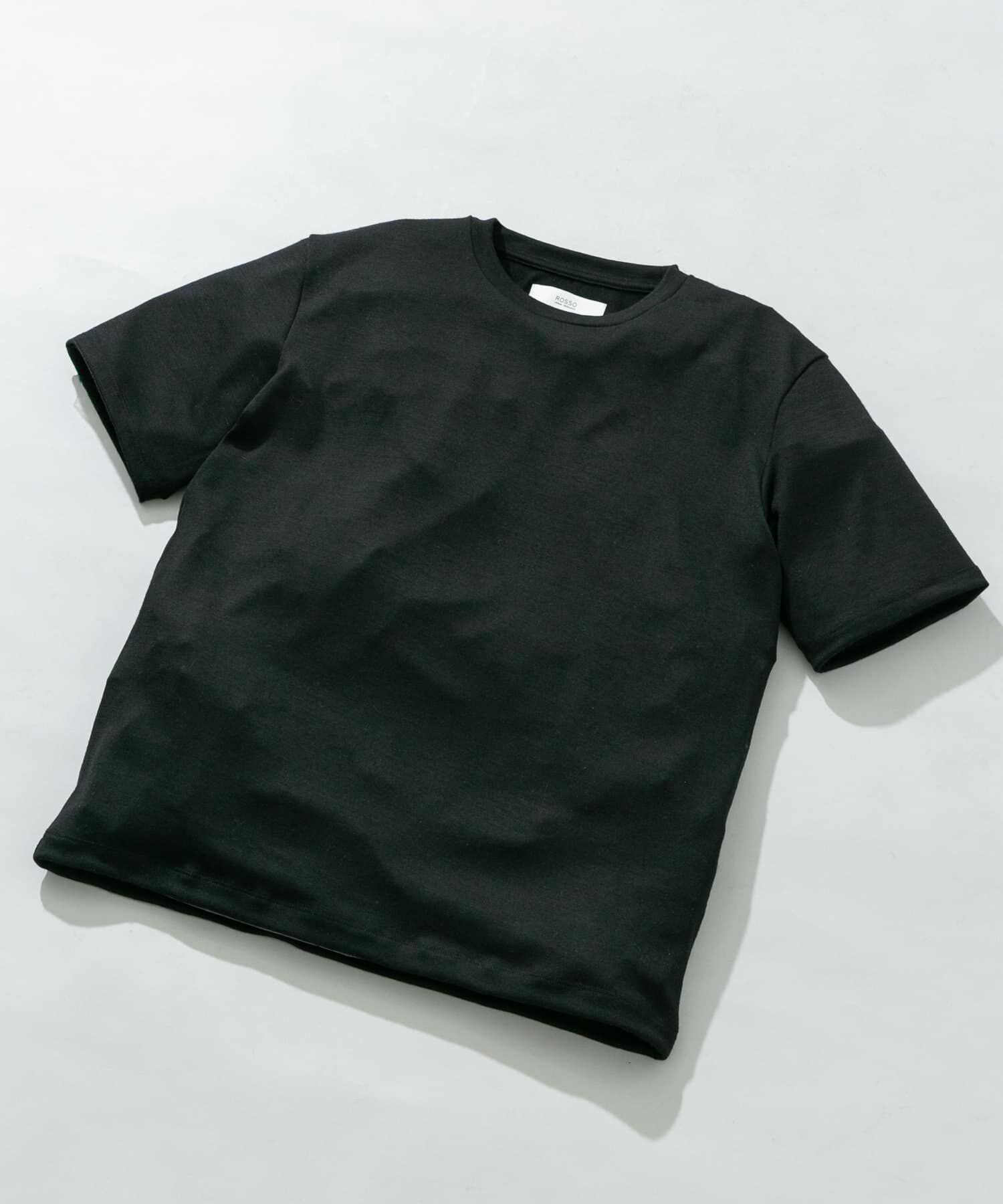 URBAN RESEARCH ROSSO「『XLサイズあり』ハイクオリティショートスリーブウールTシャツ」|Tシャツ・カットソー|ブラック