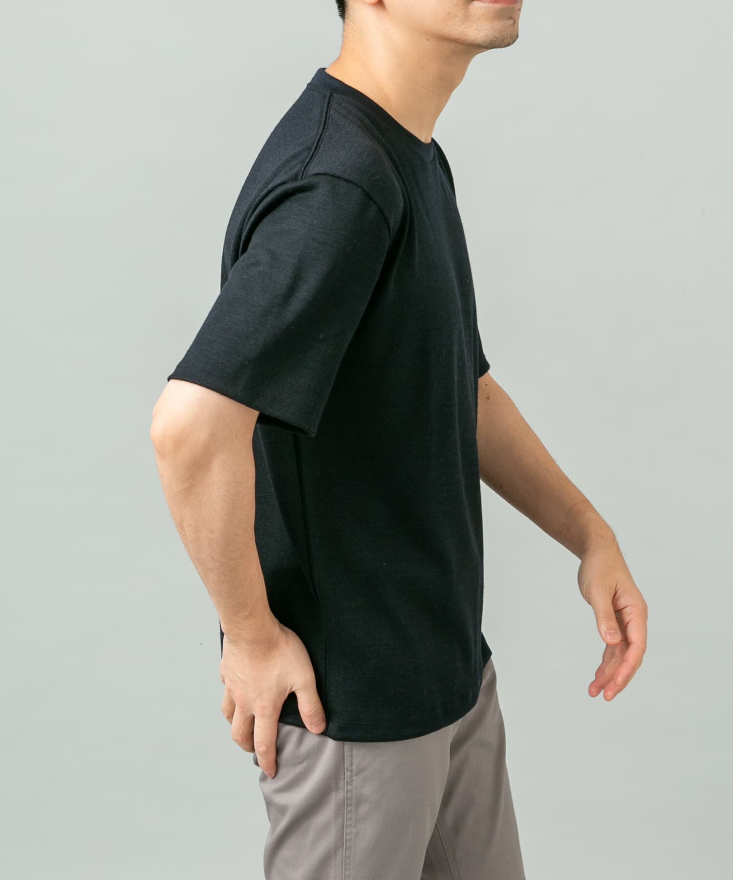 URBAN RESEARCH ROSSO「『XLサイズあり』ハイクオリティショートスリーブウールTシャツ」|Tシャツ・カットソー|