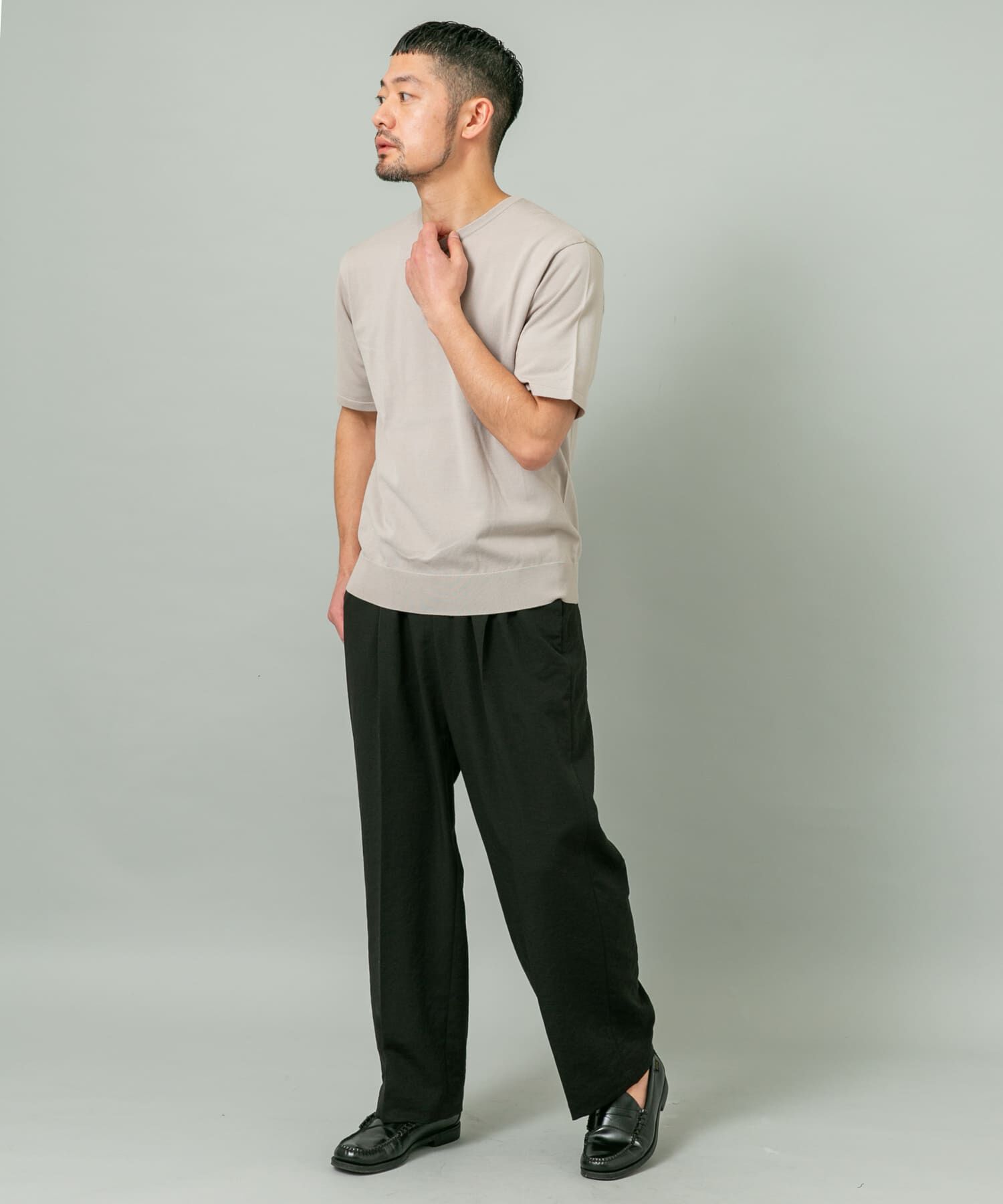 URBAN RESEARCH ROSSO「シルク混クルーネックサマーニット」|ニット・セーター|