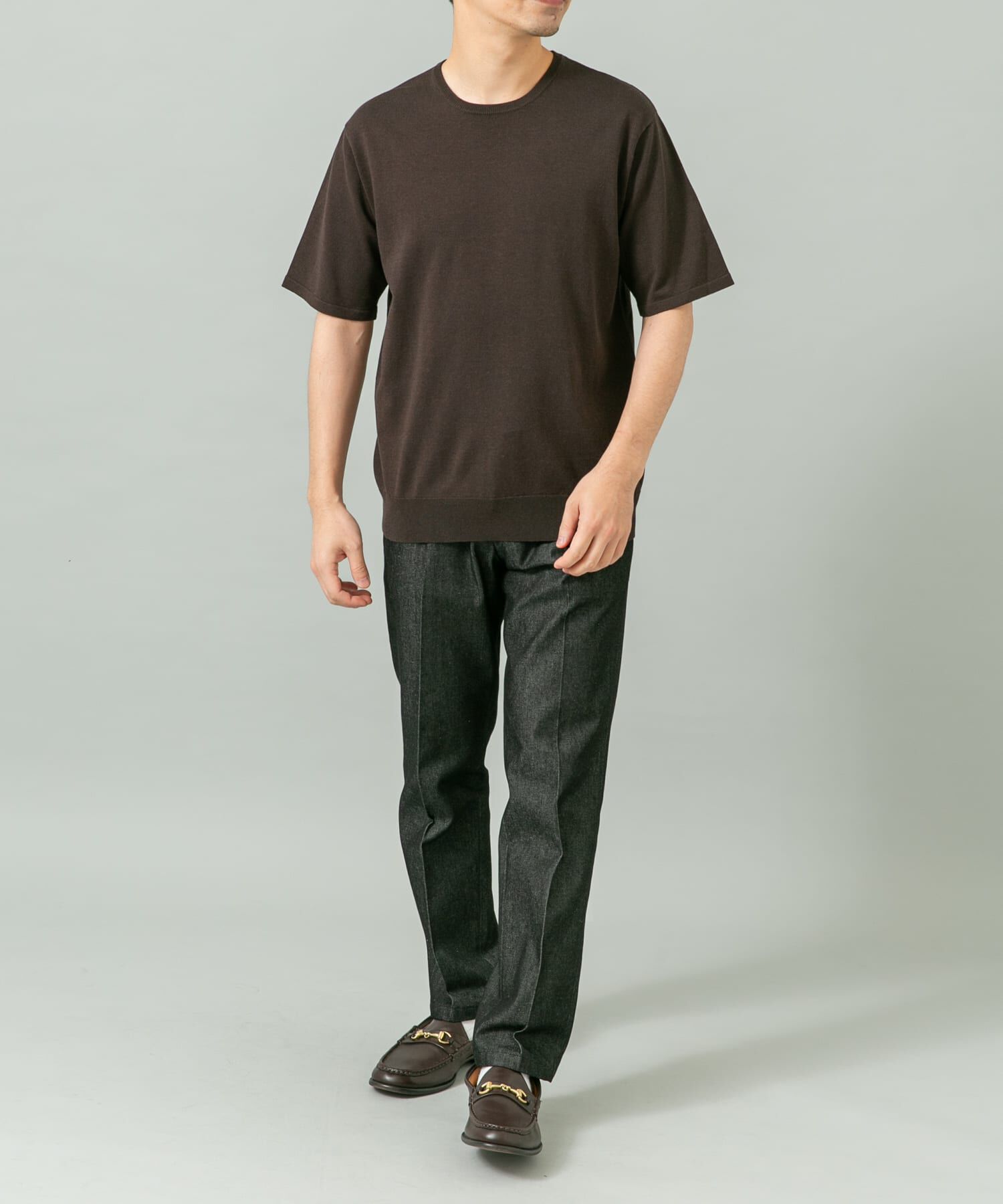 URBAN RESEARCH ROSSO「シルク混クルーネックサマーニット」|ニット・セーター|