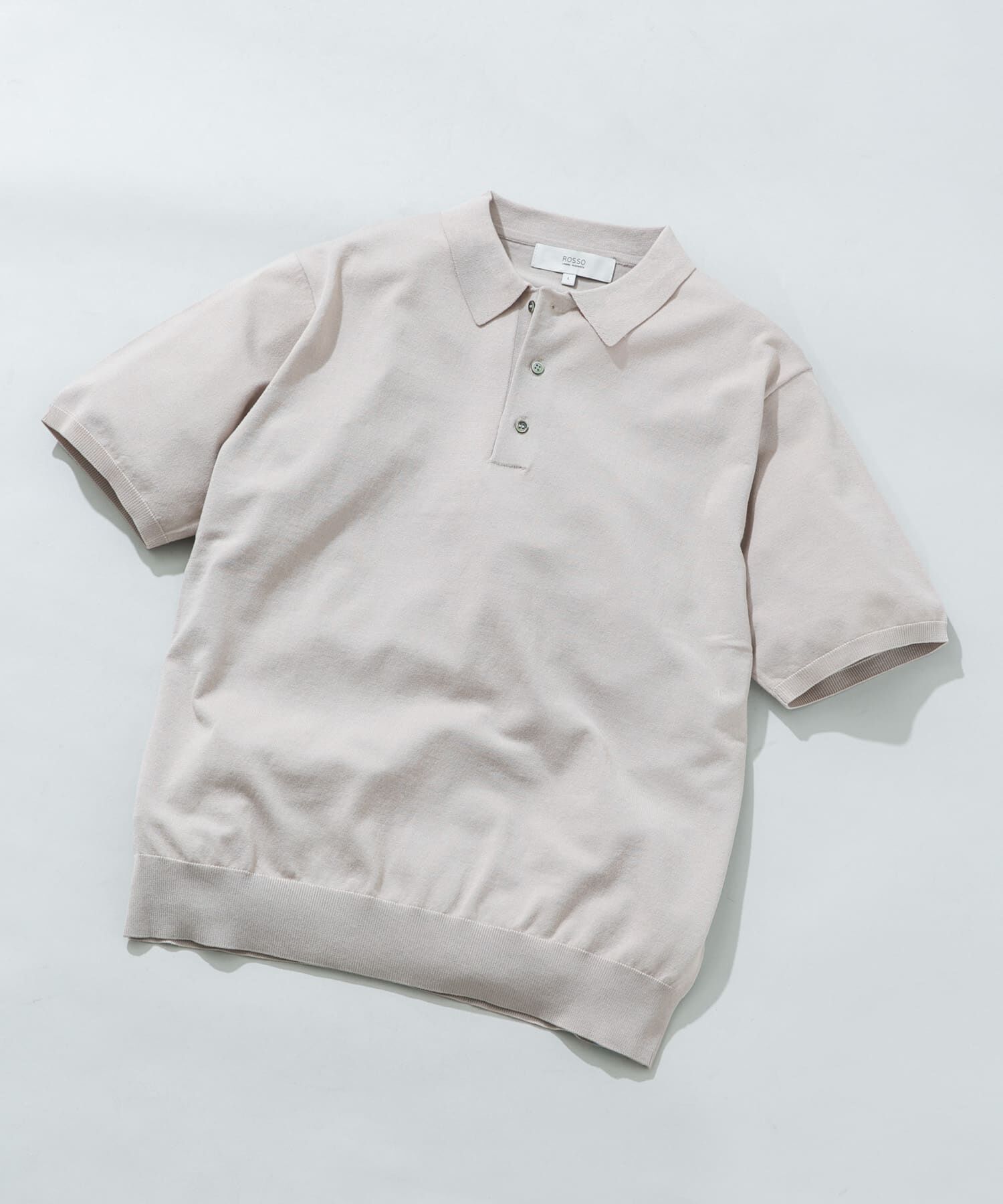 URBAN RESEARCH ROSSO「シルク混サマーニットポロシャツ」|ポロシャツ|