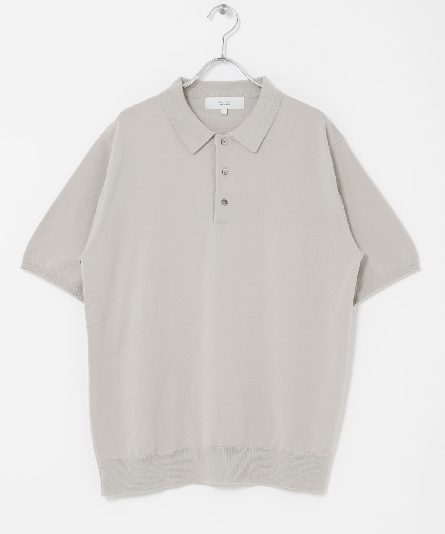 URBAN RESEARCH ROSSO「シルク混サマーニットポロシャツ」|ポロシャツ|