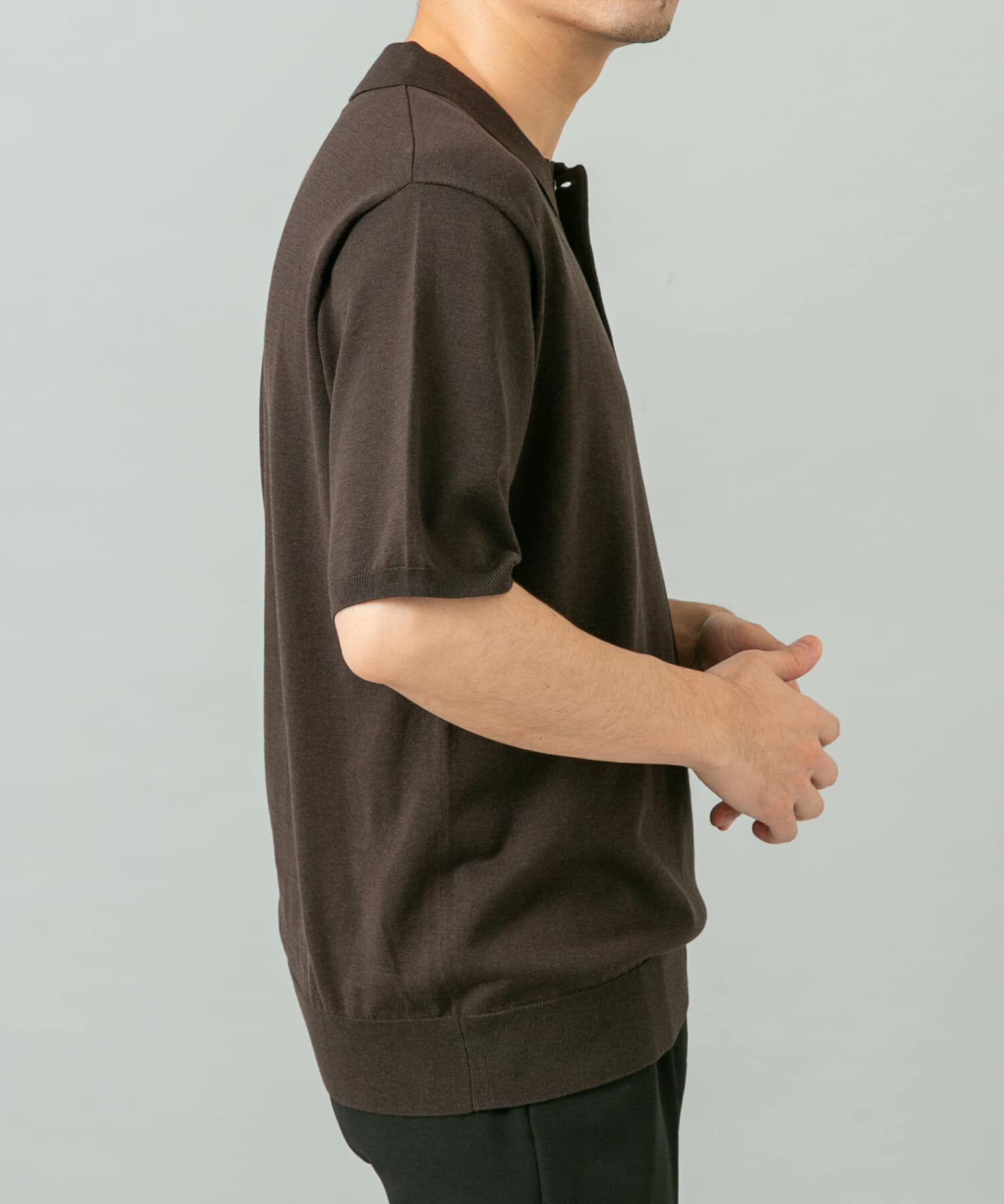 URBAN RESEARCH ROSSO「シルク混サマーニットポロシャツ」|ポロシャツ|