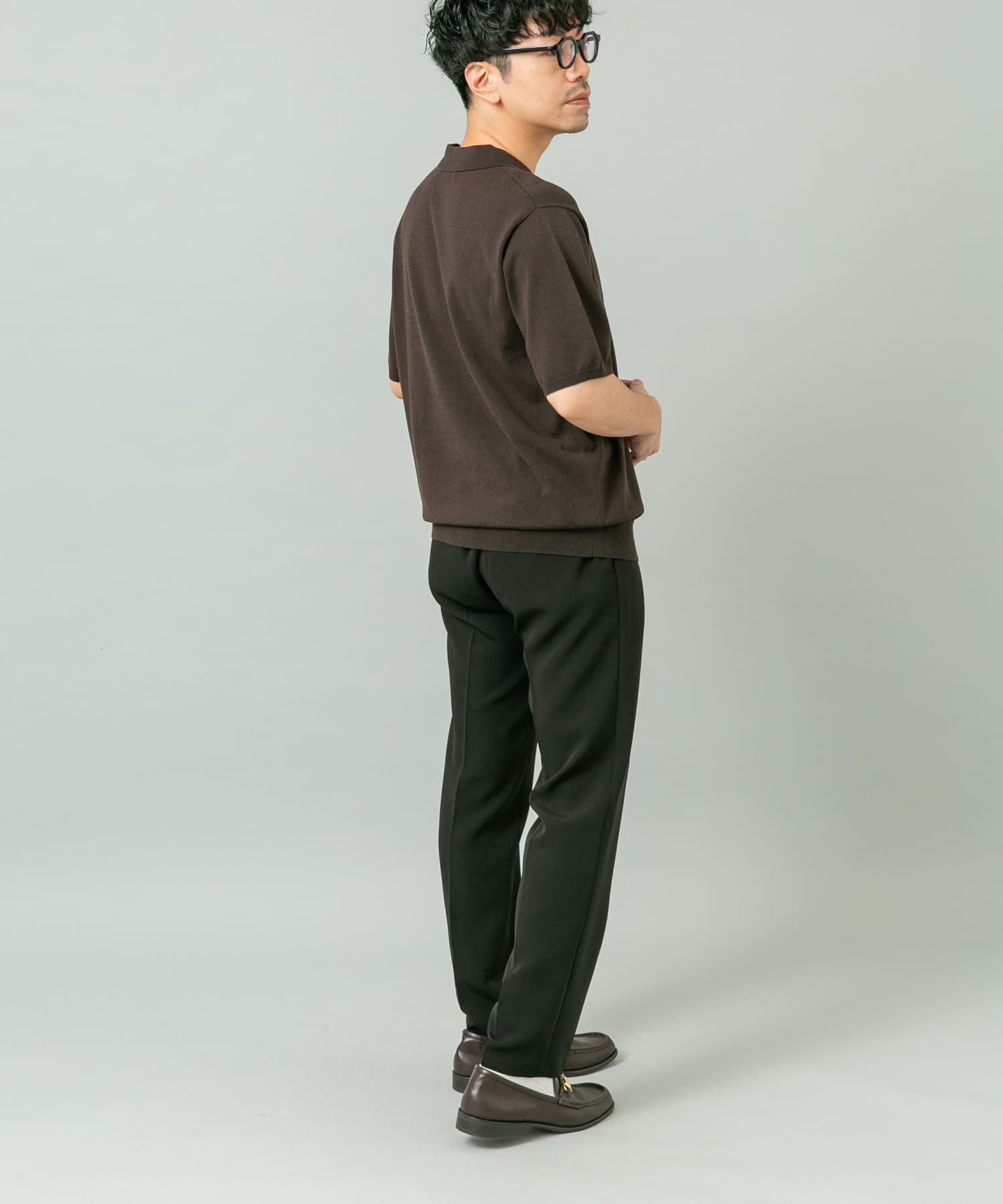 URBAN RESEARCH ROSSO「シルク混サマーニットポロシャツ」|ポロシャツ|