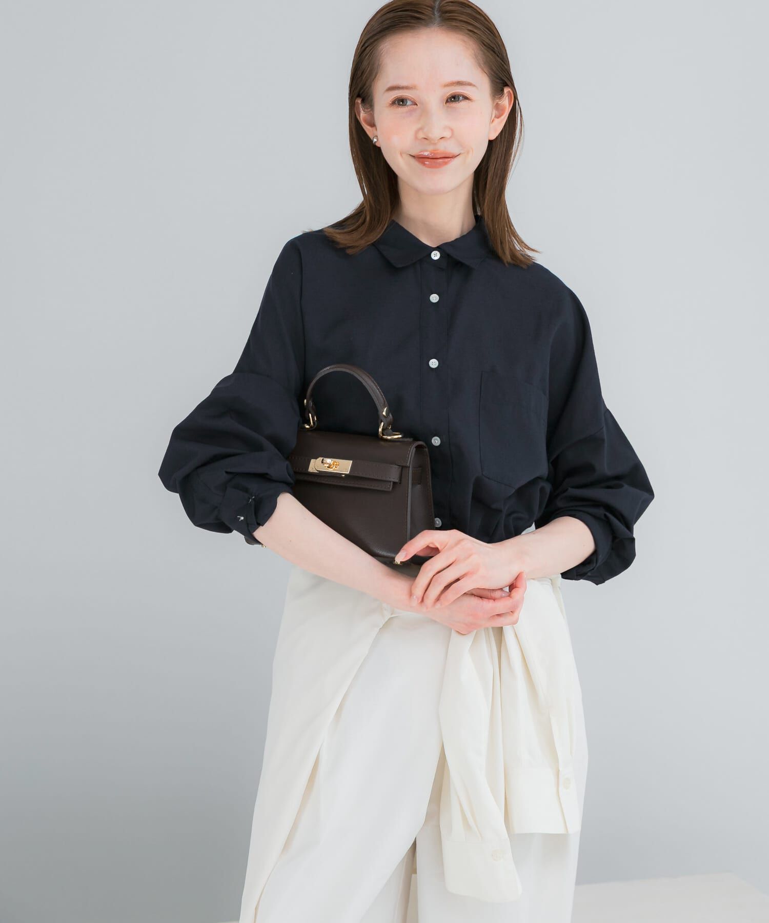 URBAN RESEARCH ROSSO「『WEB限定』『UR TECH Smart Linen Touch』イージーリネンオーバーシャツ」|シャツ・ブラウス|