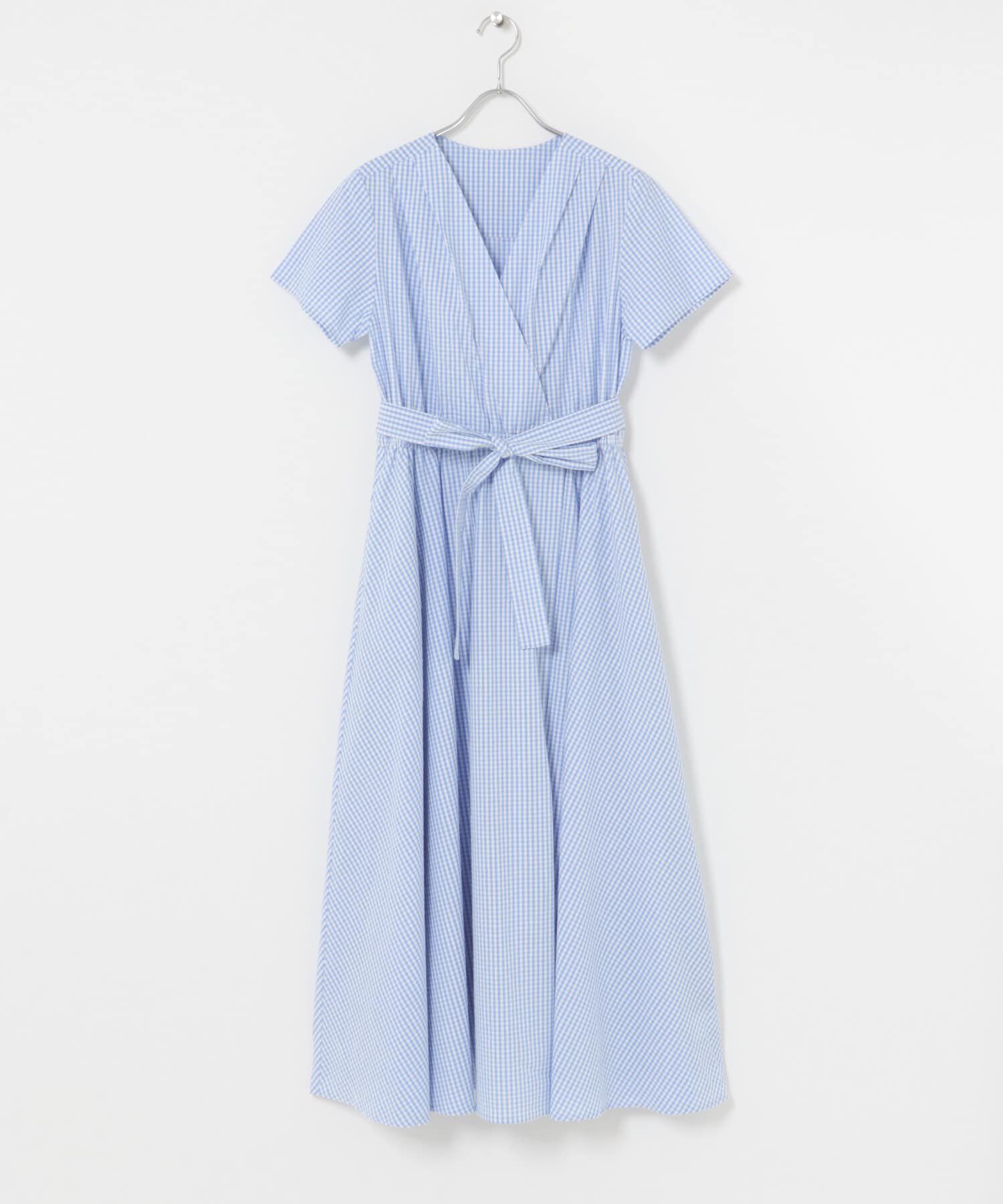 URBAN RESEARCH ROSSO「『WEB限定』チェックカシュクールワンピース」|ワンピース|