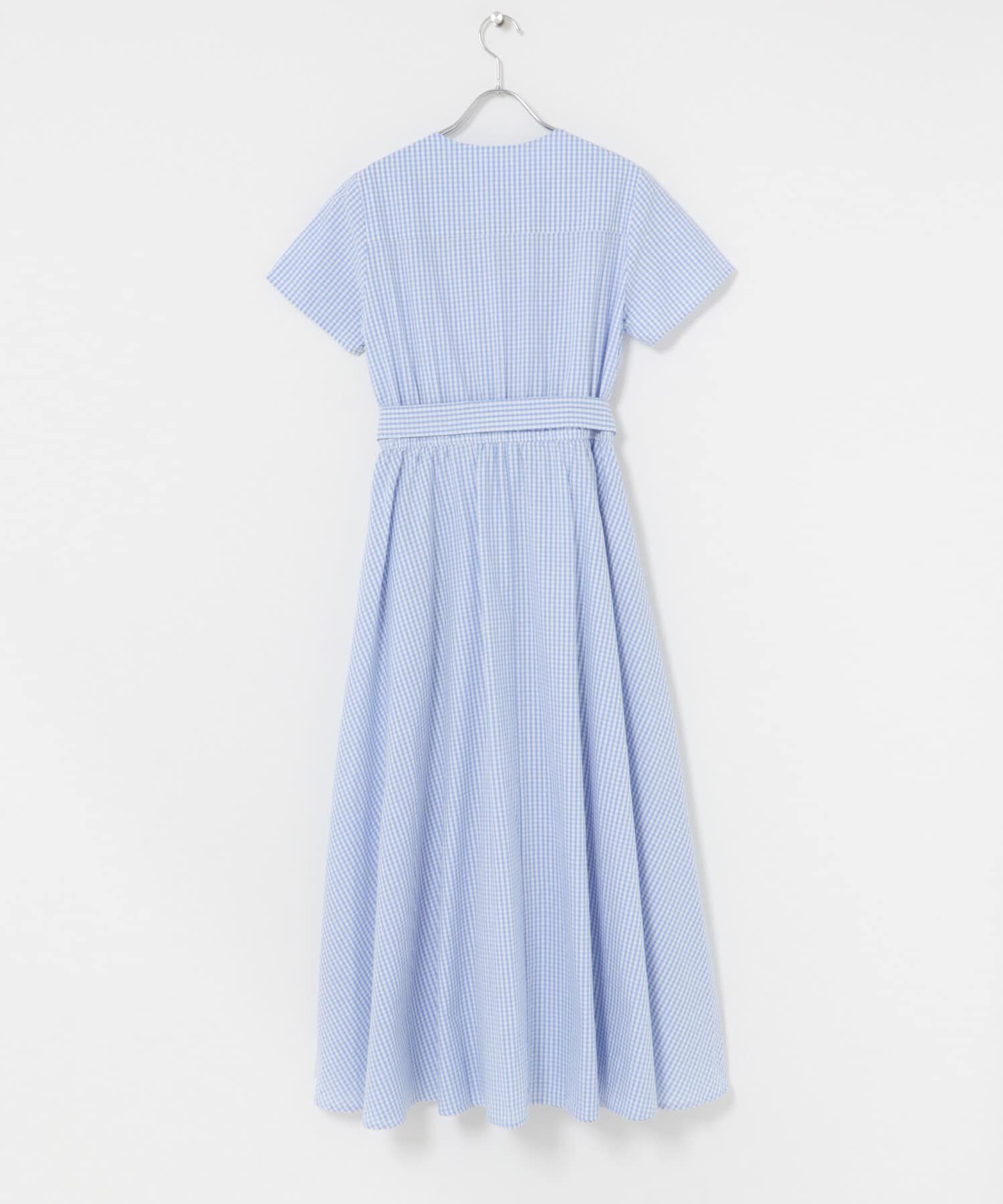 URBAN RESEARCH ROSSO「『WEB限定』チェックカシュクールワンピース」|ワンピース|