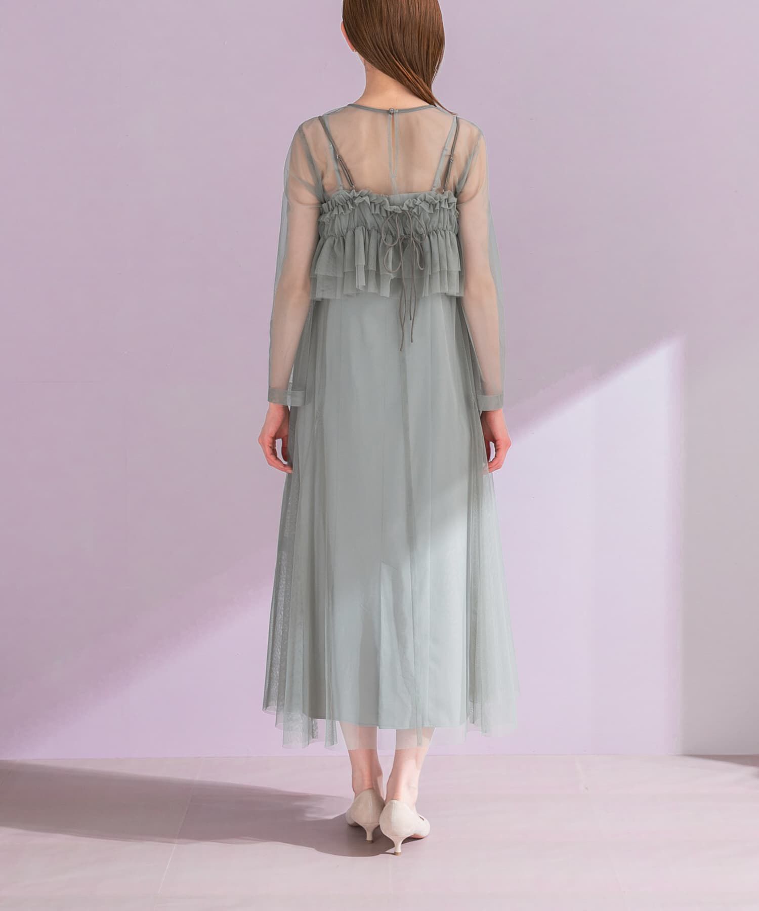 URBAN RESEARCH ROSSO「チュールキャミソールsetドレス」|ワンピース|