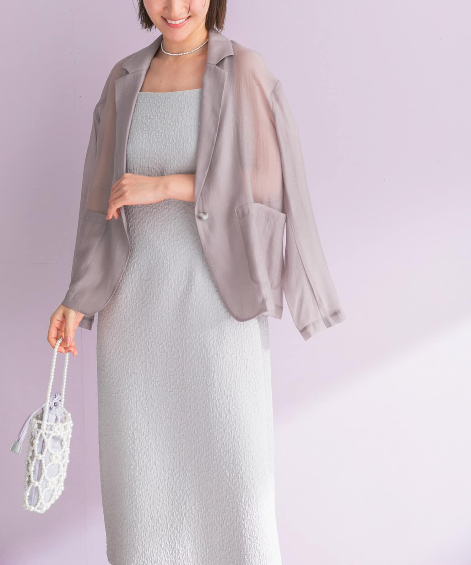 URBAN RESEARCH ROSSO「ジャケットsetジャガードドレス」|ワンピース|