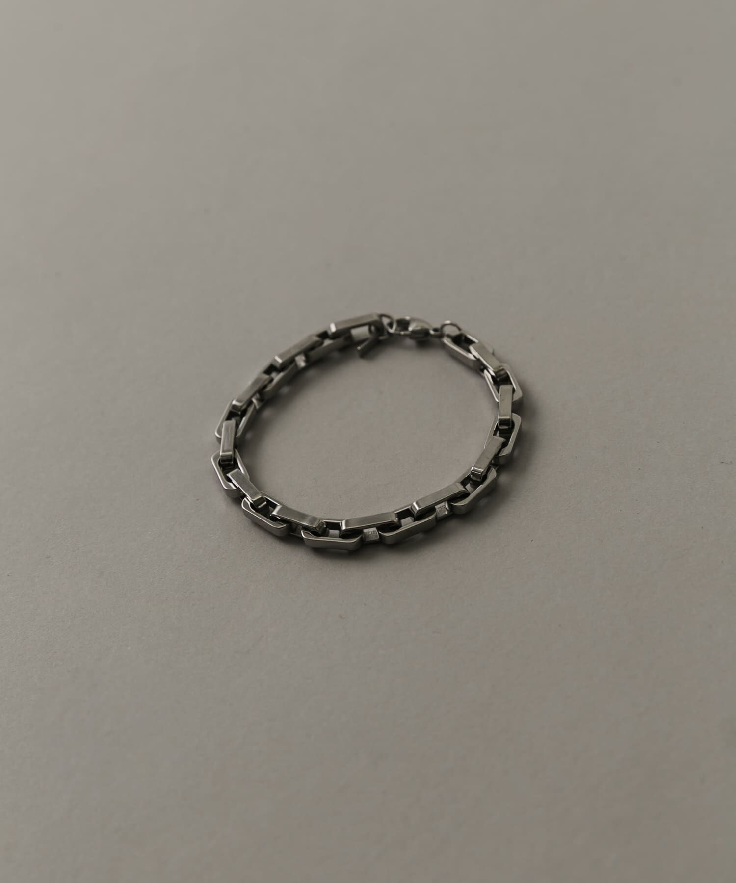 SMELLY「ステンレススクエアチェーンブレスレット」|ブレスレット・バングル|