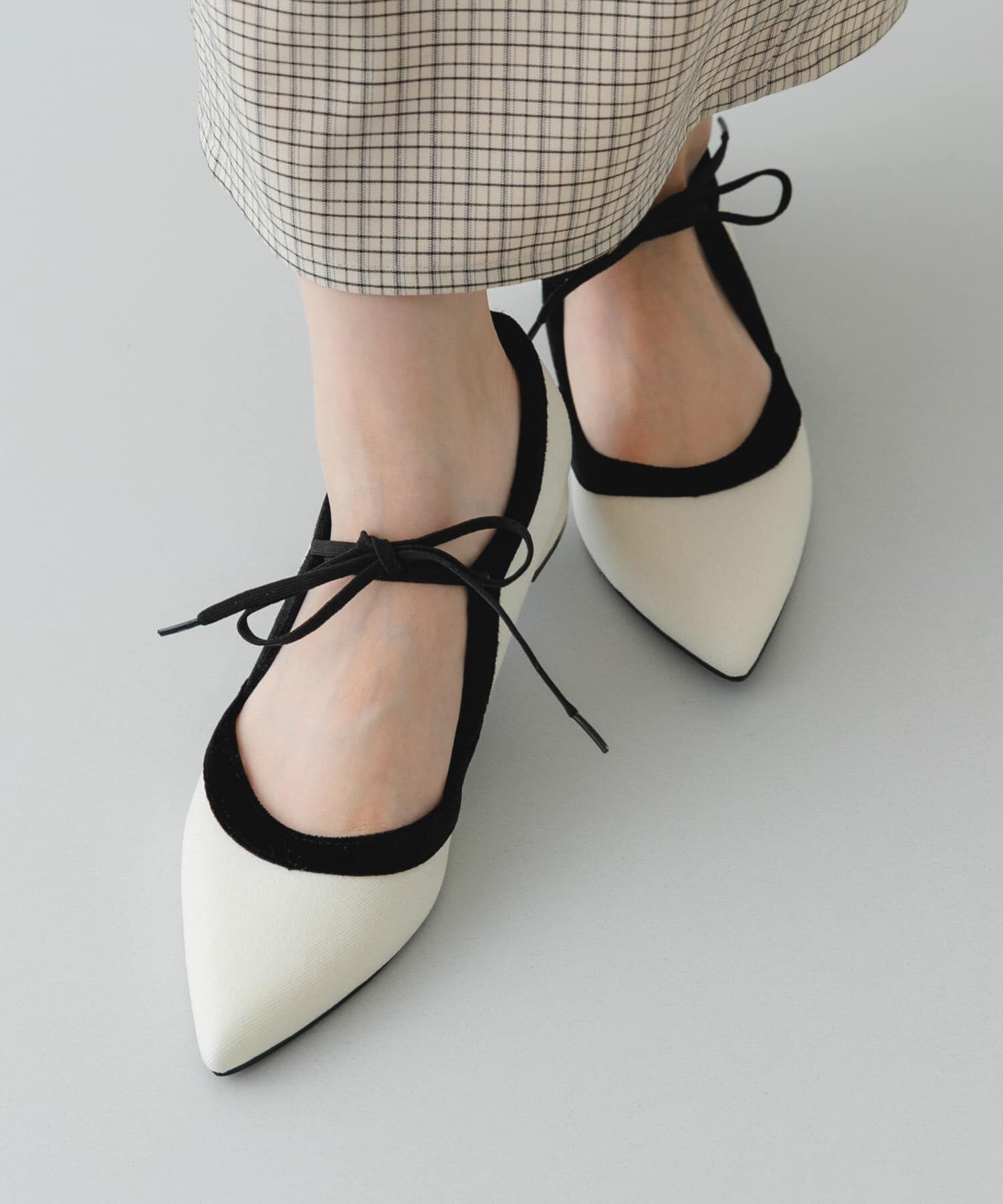 RODE SKO「『MADE IN JAPAN』 3センチヒールリボンパンプス」|パンプス|