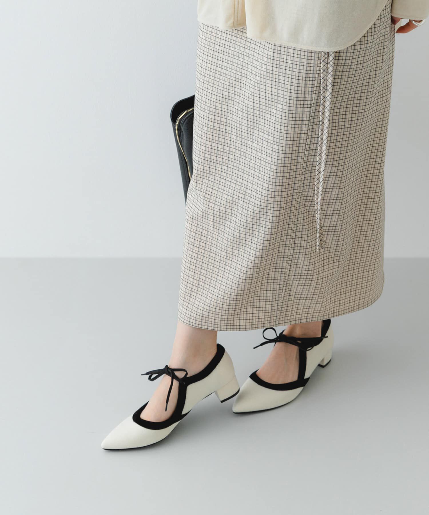 RODE SKO「『MADE IN JAPAN』 3センチヒールリボンパンプス」|パンプス|