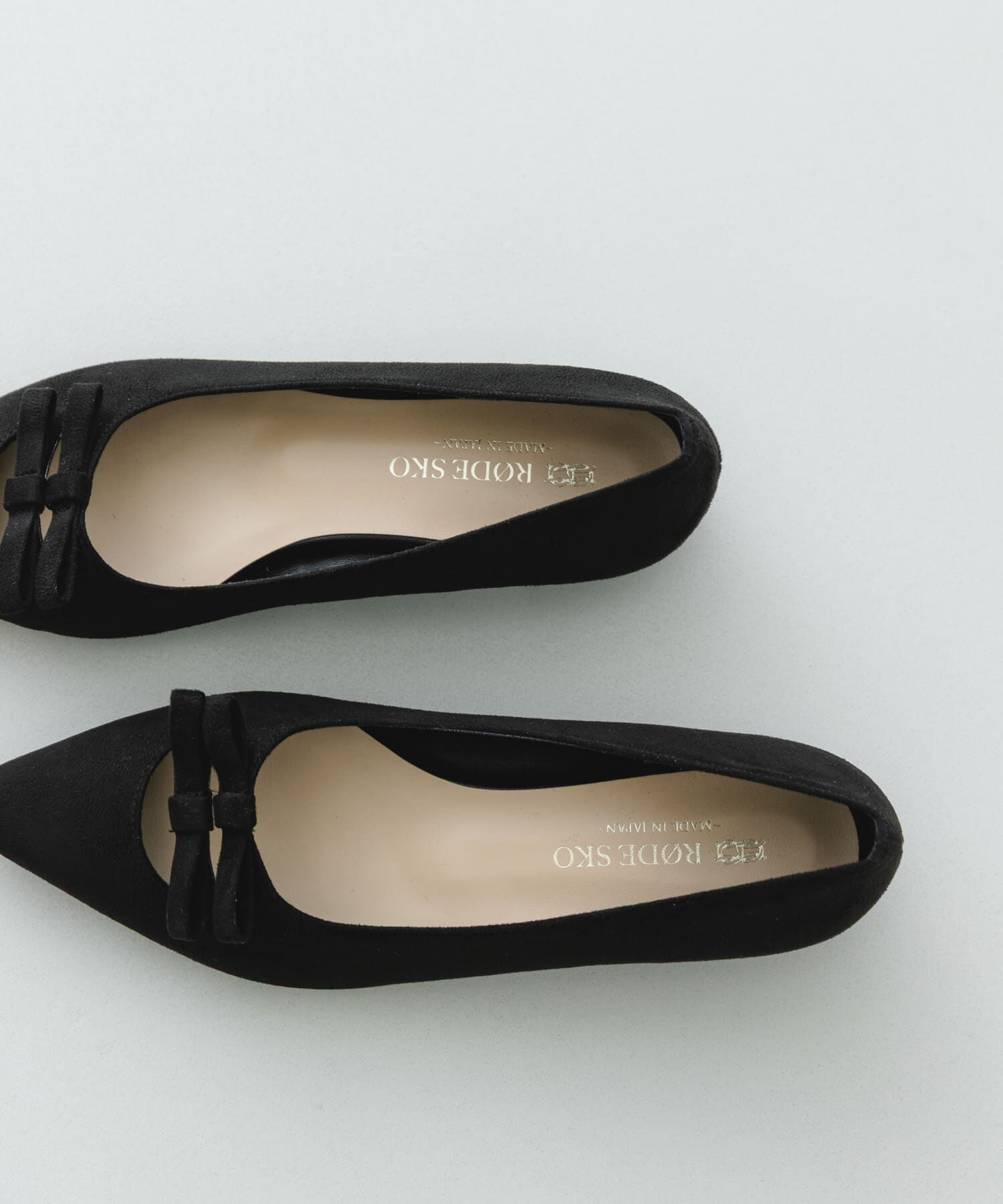 RODE SKO「『MADE IN JAPAN』 ダブルリボンフラットパンプス」|パンプス|