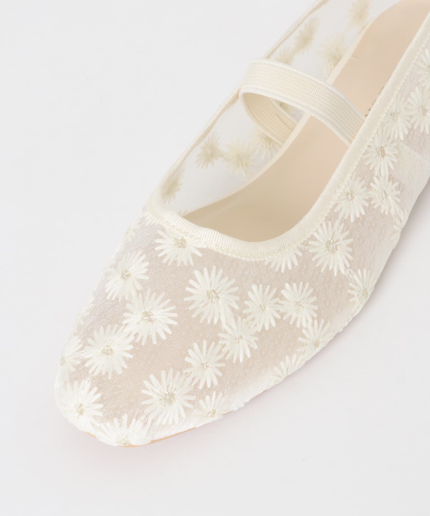 RODE SKO「フラワーシアーフラットシューズ」|バレエシューズ|