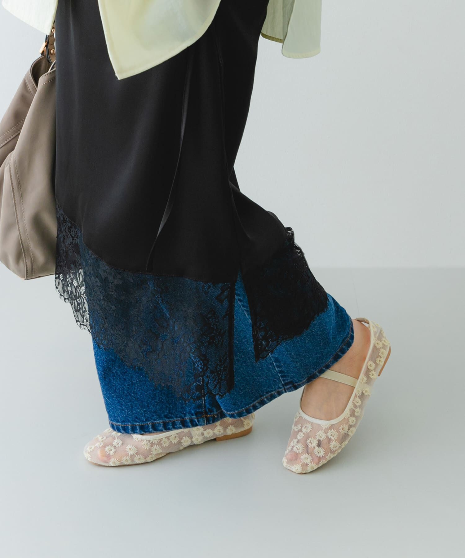 RODE SKO「フラワーシアーフラットシューズ」|バレエシューズ|