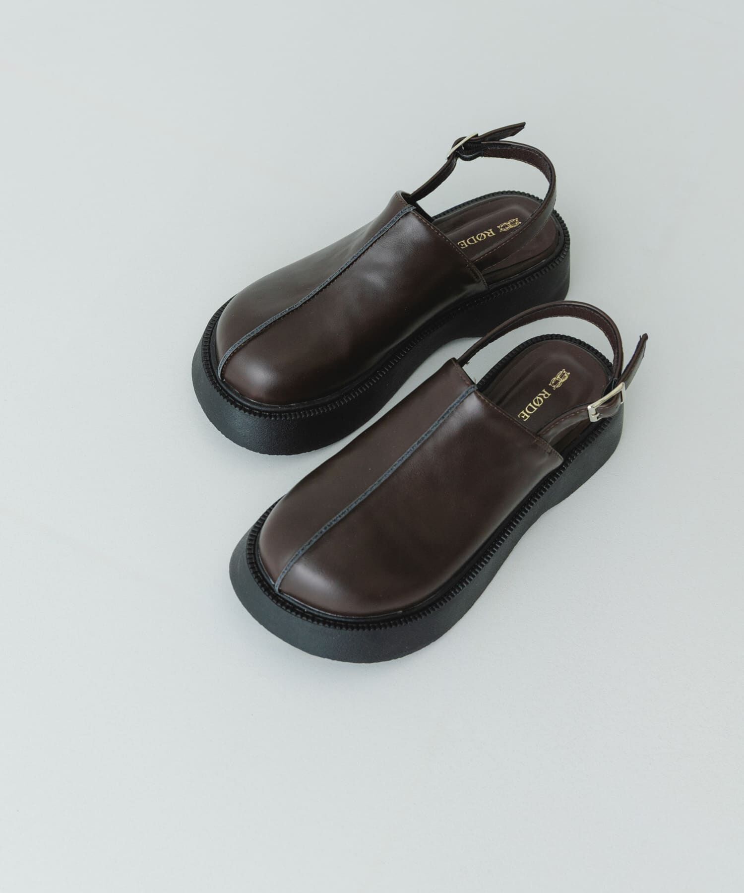 RODE SKO「センターステッチクロッグ」|サンダル|ダークブラウン