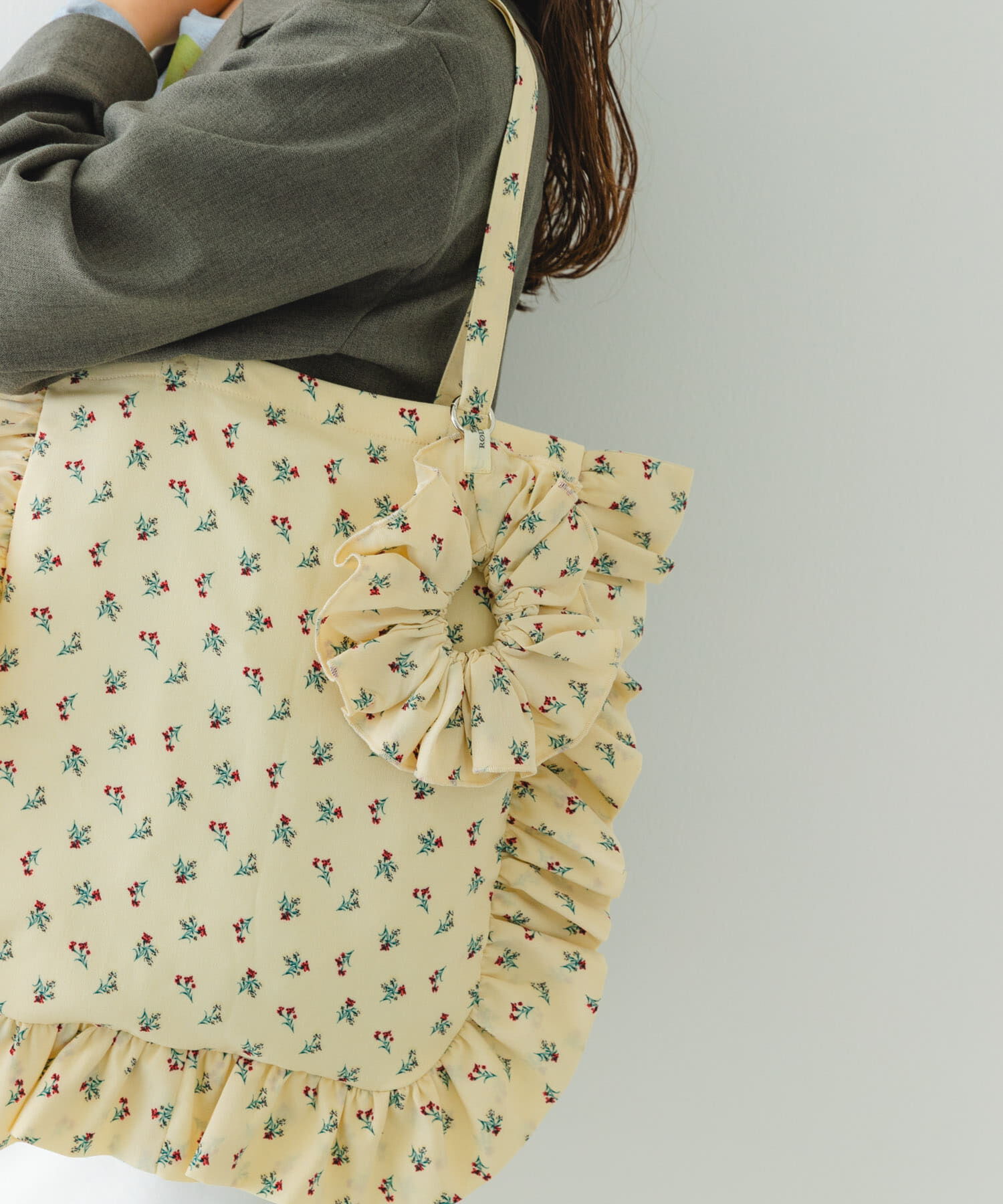 RODE SKO「シュシュセットサイドフリルトート」|トートバッグ|