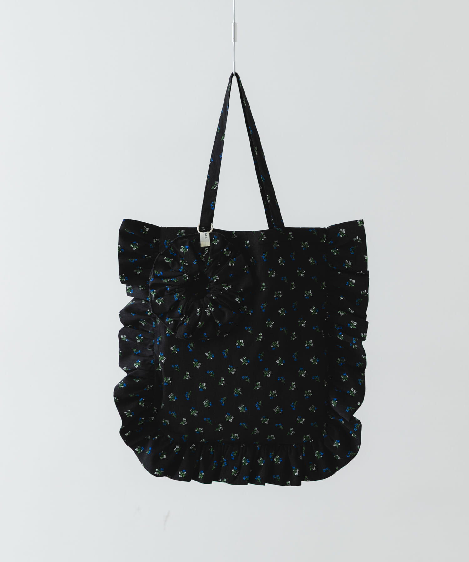 RODE SKO「シュシュセットサイドフリルトート」|トートバッグ|ブラック系その他