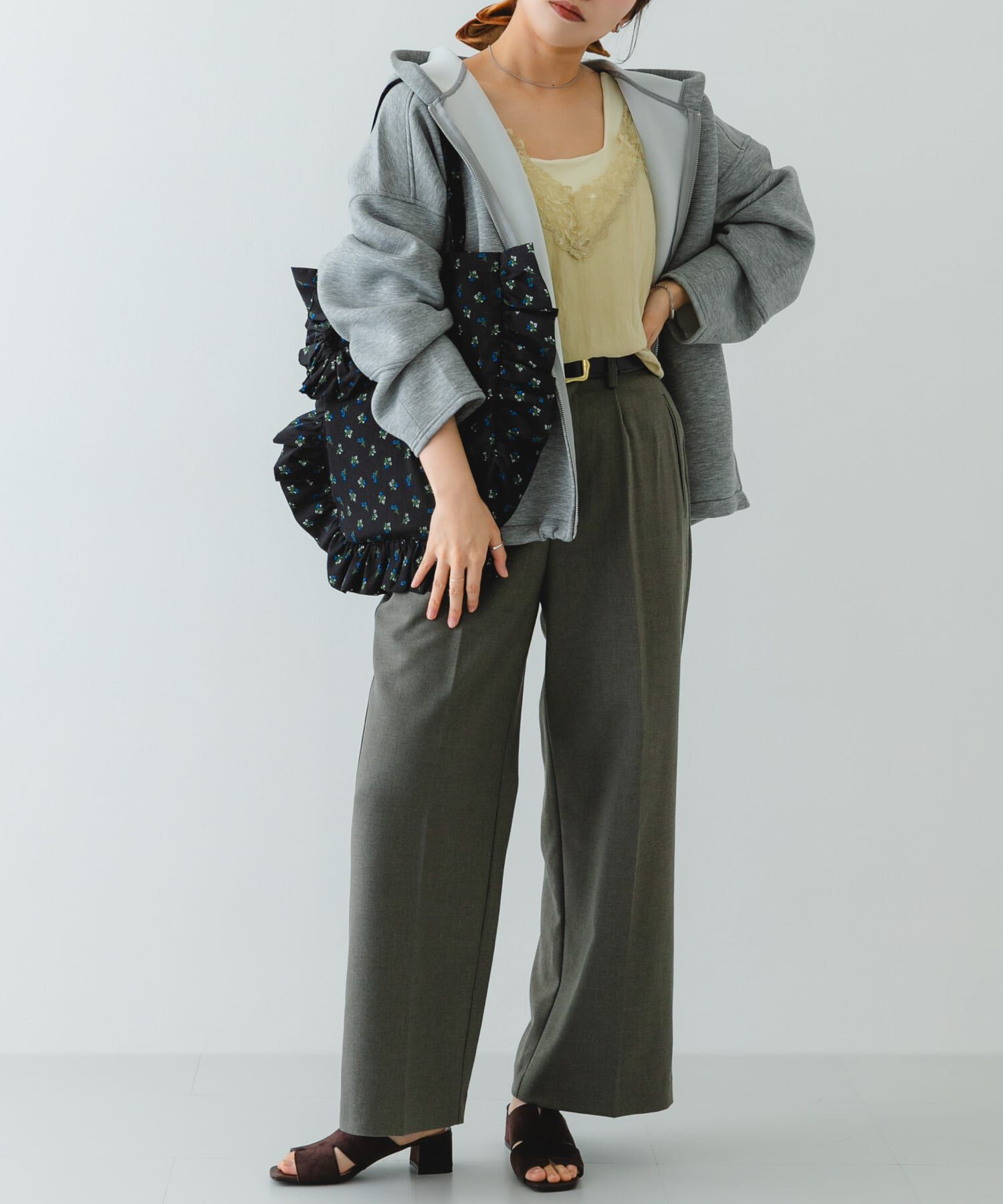 RODE SKO「シュシュセットサイドフリルトート」|トートバッグ|