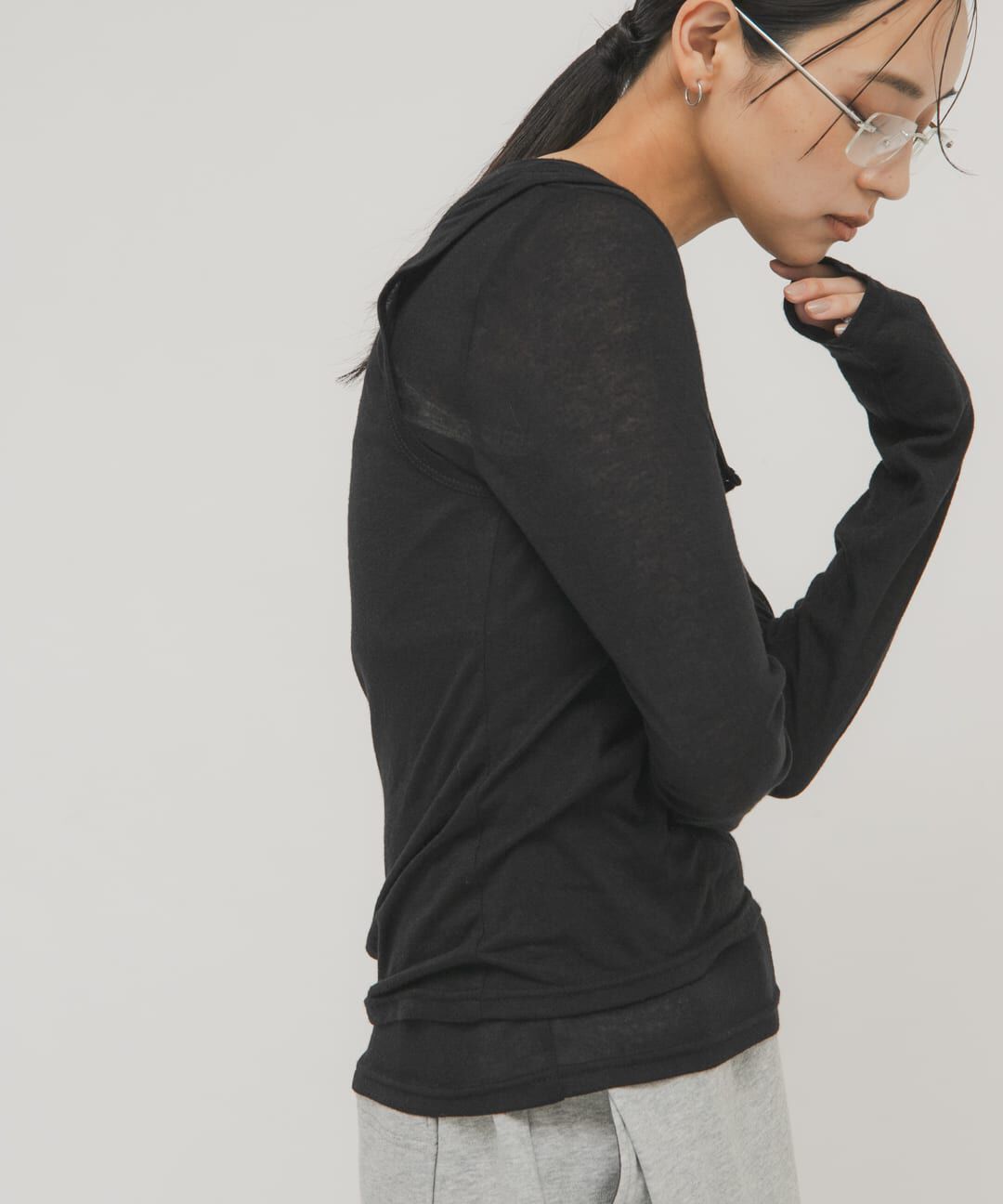  「レイヤードヘンリーネックTEE」|Tシャツ・カットソー|