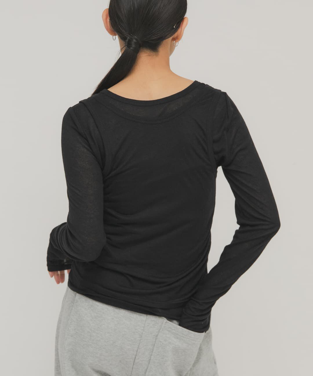  「レイヤードヘンリーネックTEE」|Tシャツ・カットソー|