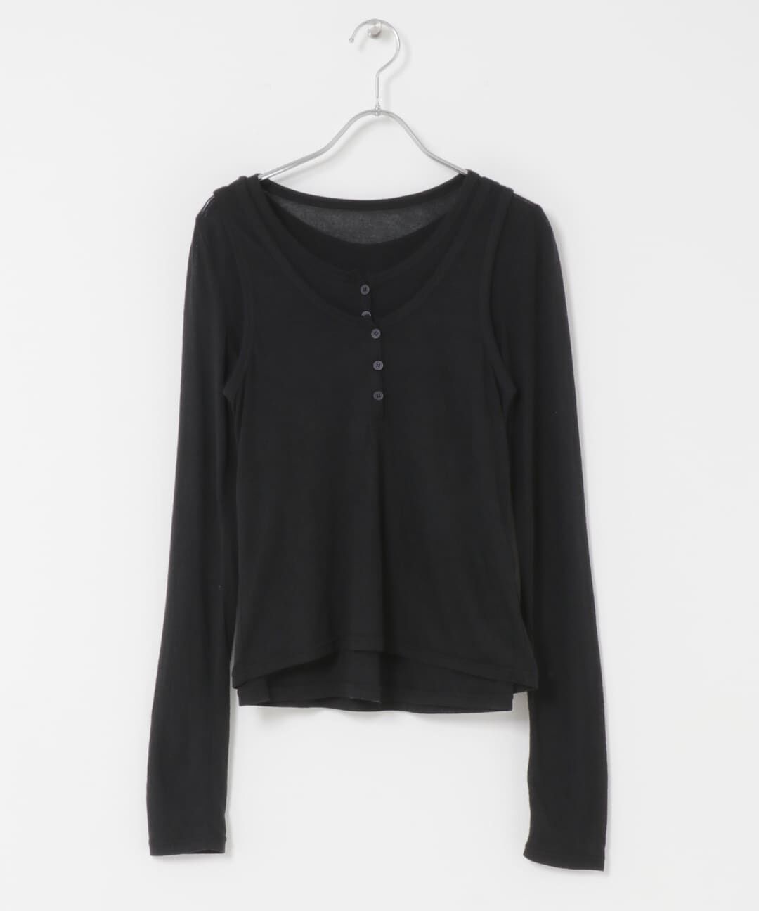  「レイヤードヘンリーネックTEE」|Tシャツ・カットソー|