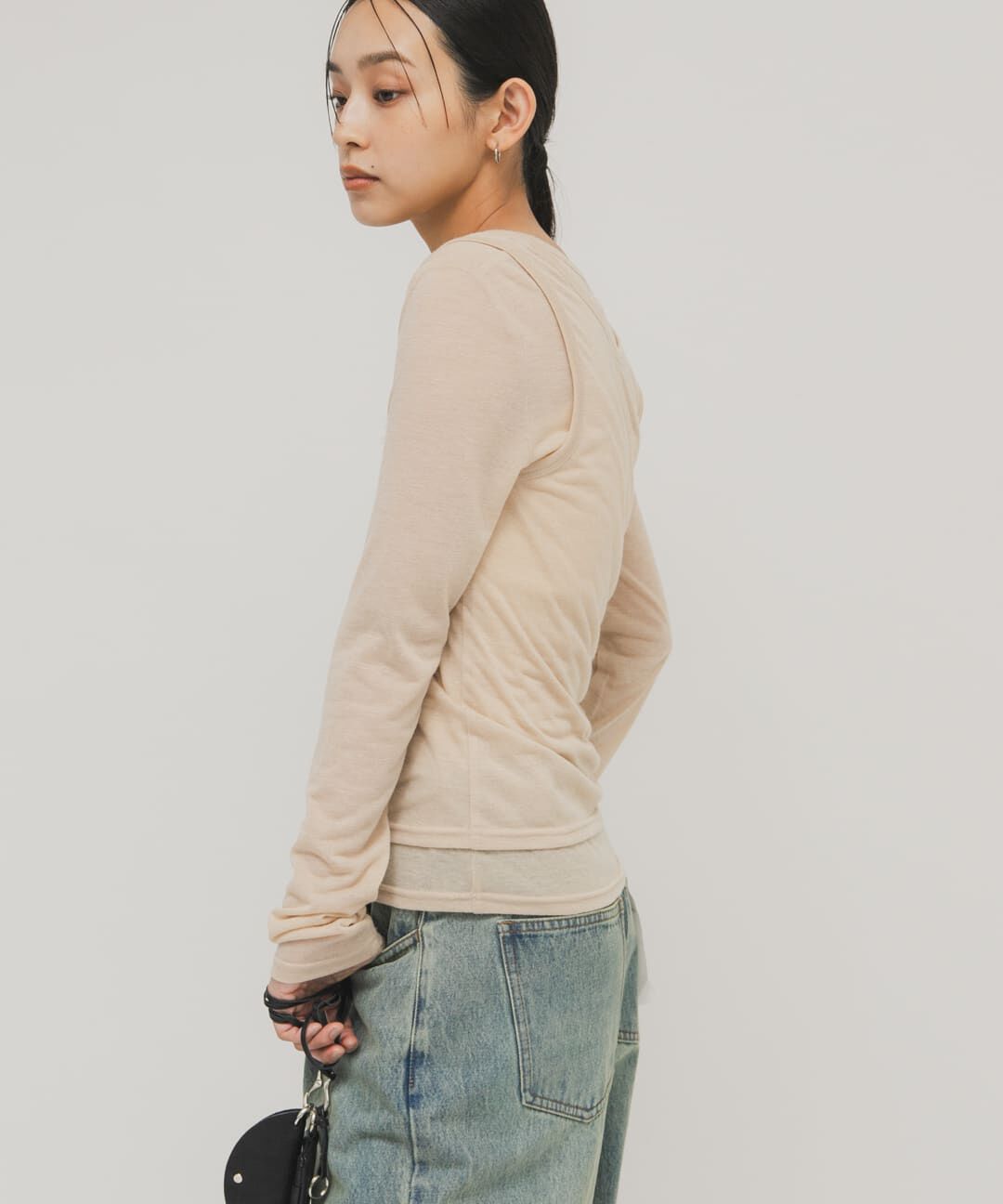  「レイヤードヘンリーネックTEE」|Tシャツ・カットソー|