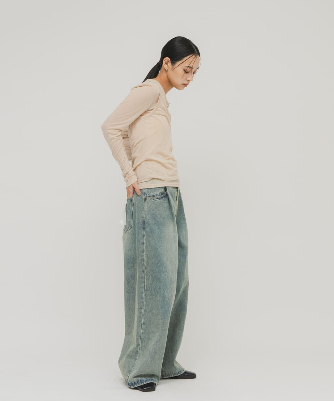  「レイヤードヘンリーネックTEE」|Tシャツ・カットソー|