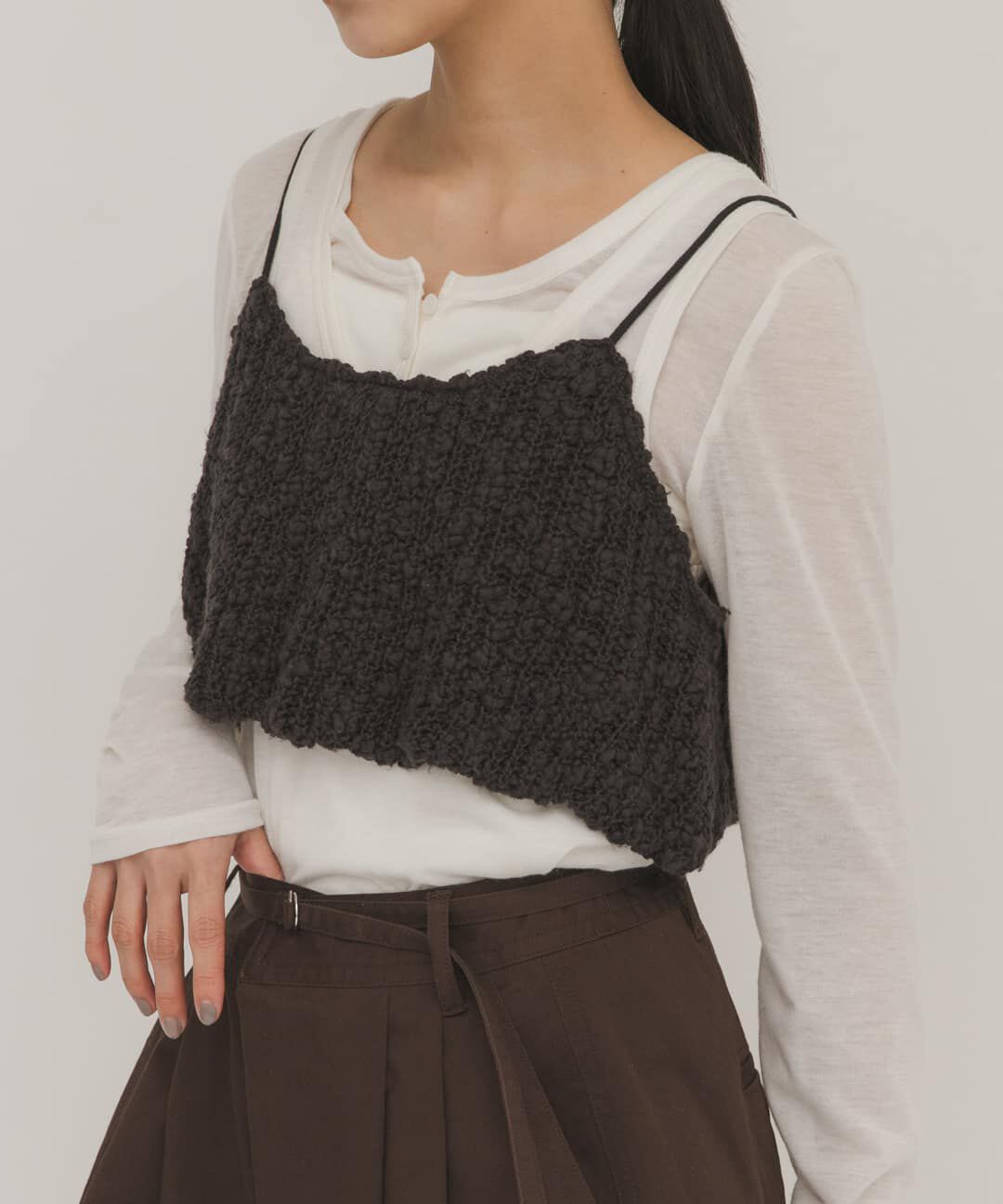  「バルーンニットビスチェ」|ニット・セーター|