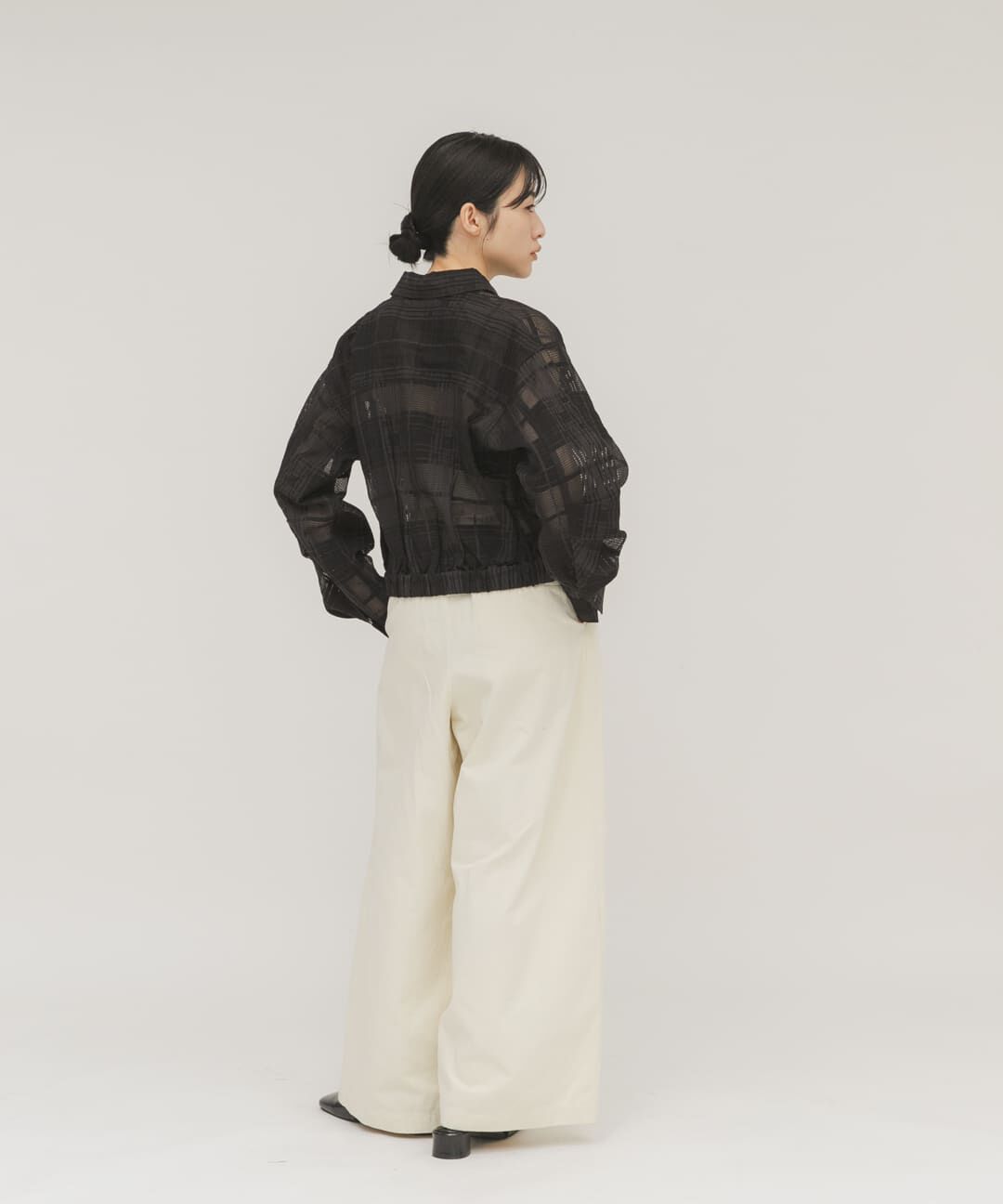  「シアーチェックコンパクトシャツ」|シャツ・ブラウス|