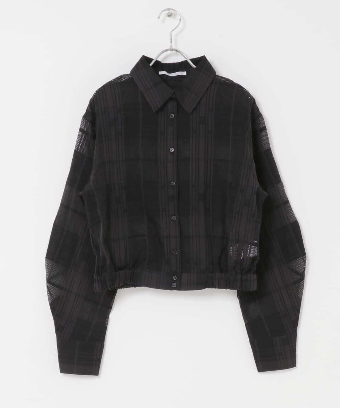  「シアーチェックコンパクトシャツ」|シャツ・ブラウス|