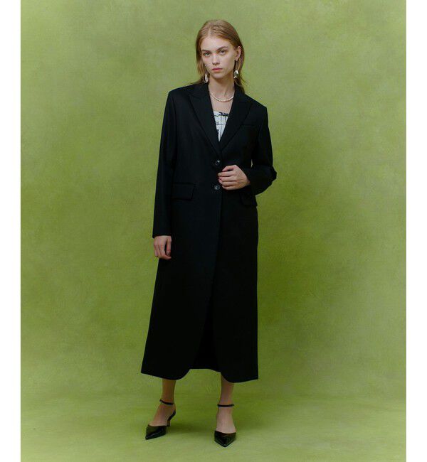 LOULOU WILLOUGHBY「【LOULOU WILLOUGHBY】ビスコースツイルチェスターコート」|ダッフルコート|