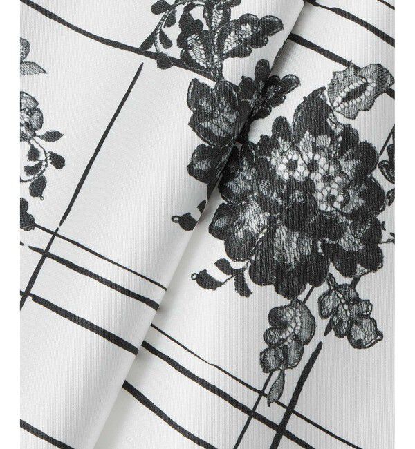 LOULOU WILLOUGHBY「【LOULOU WILLOUGHBY】SILK COフラワーチェックワンピース」|ワンピース|