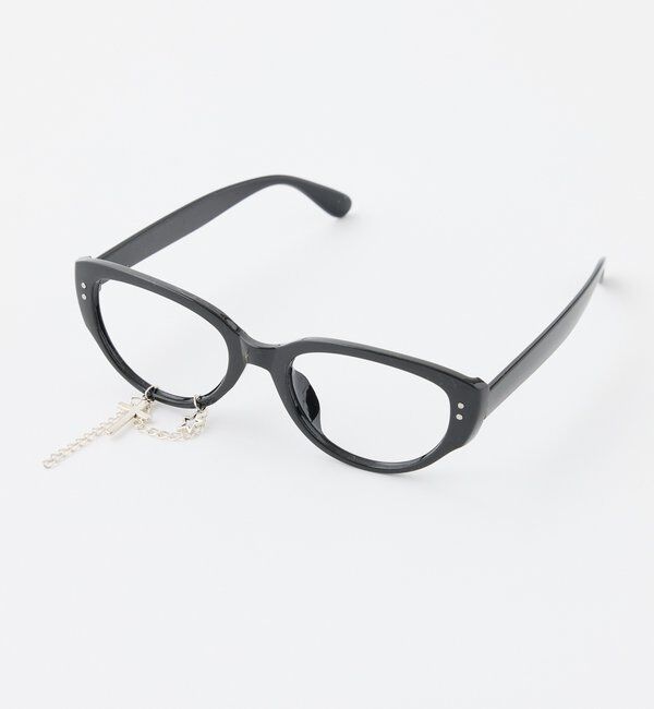  「チャーム付き伊達メガネ/レンズなし」|その他|