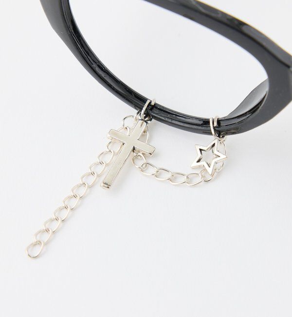  「チャーム付き伊達メガネ/レンズなし」|その他|