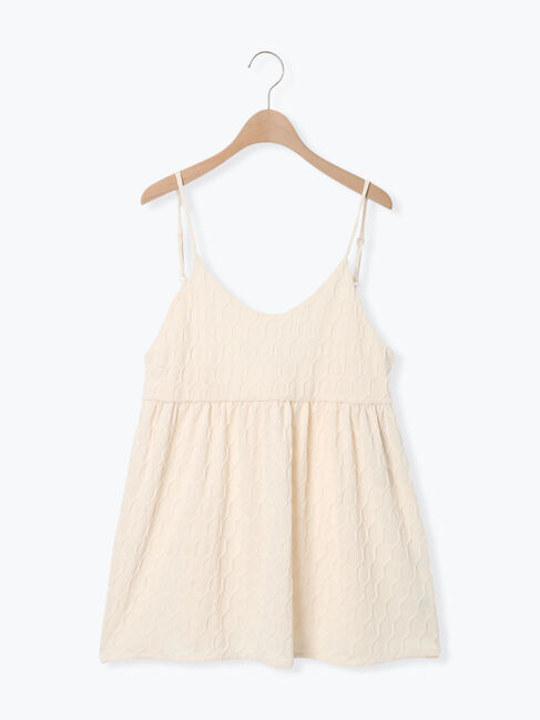 Samansa Mos2「カットジャカードキャミチュニック」|Tシャツ・カットソー|