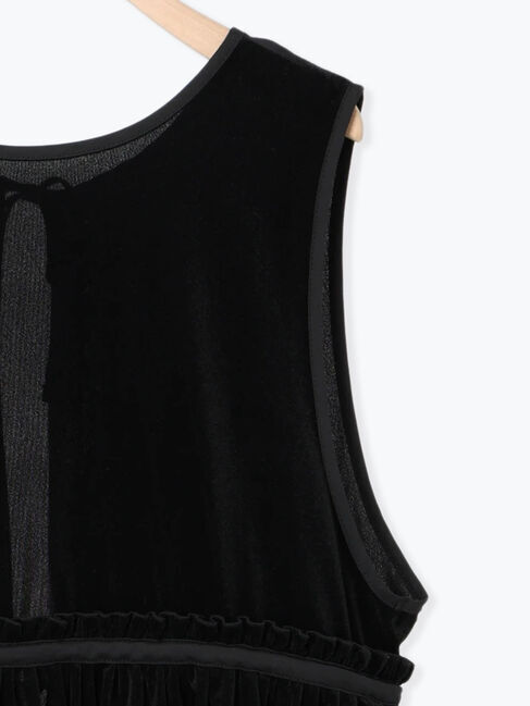 Samansa Mos2「透けベロア前後2WAYベスト」|ダウンベスト・ベスト|