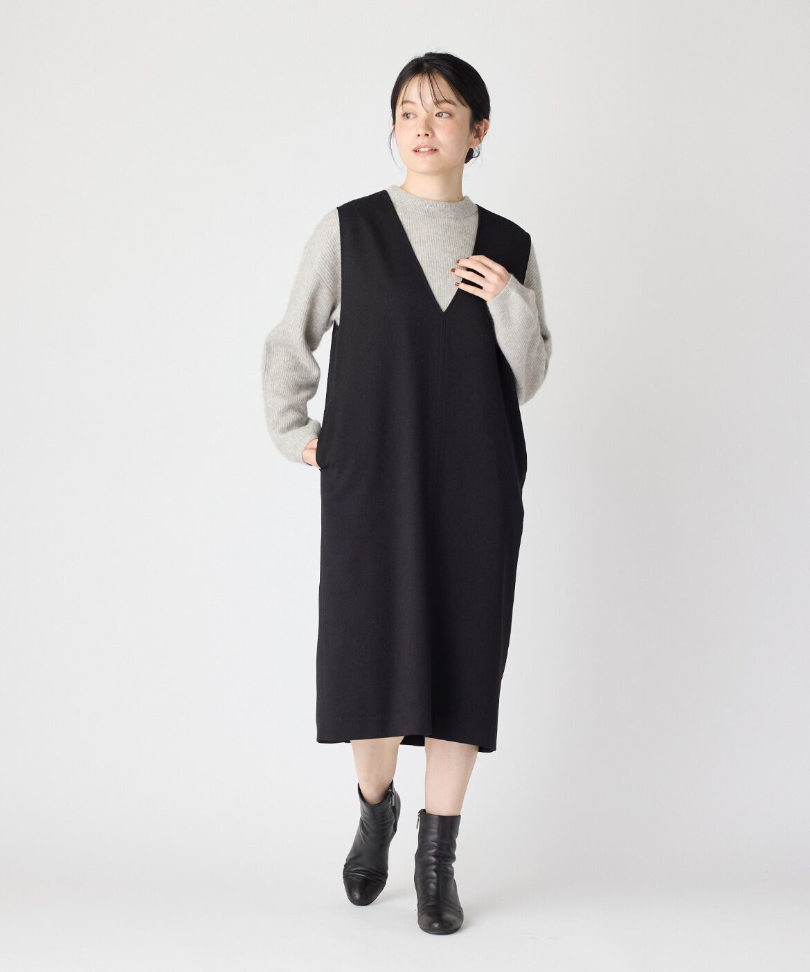 DAY by DAY it&rsquo;s international「ウール調ジャンパースカート」|ワンピース|