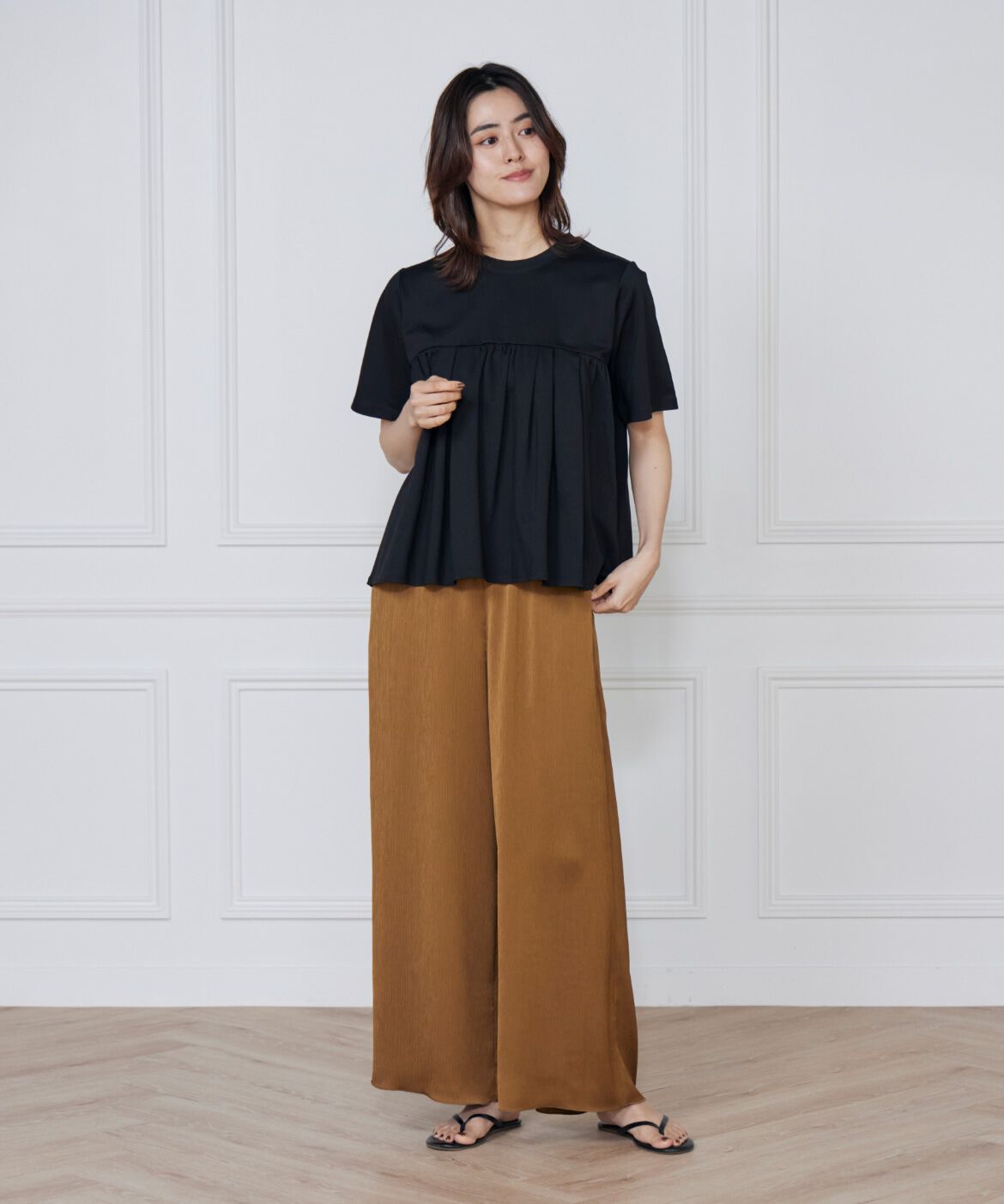 DAY by DAY it&rsquo;s international「タックギャザー切り替えトップス」|Tシャツ・カットソー|