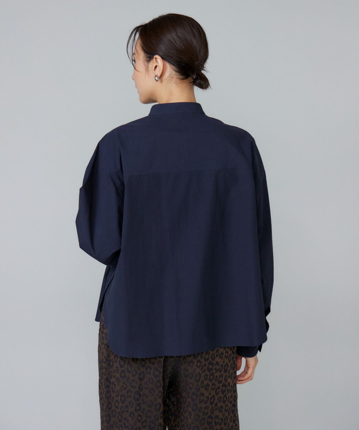 Le Souk「《大きいサイズ》バンドカラーシャツ」|シャツ・ブラウス|